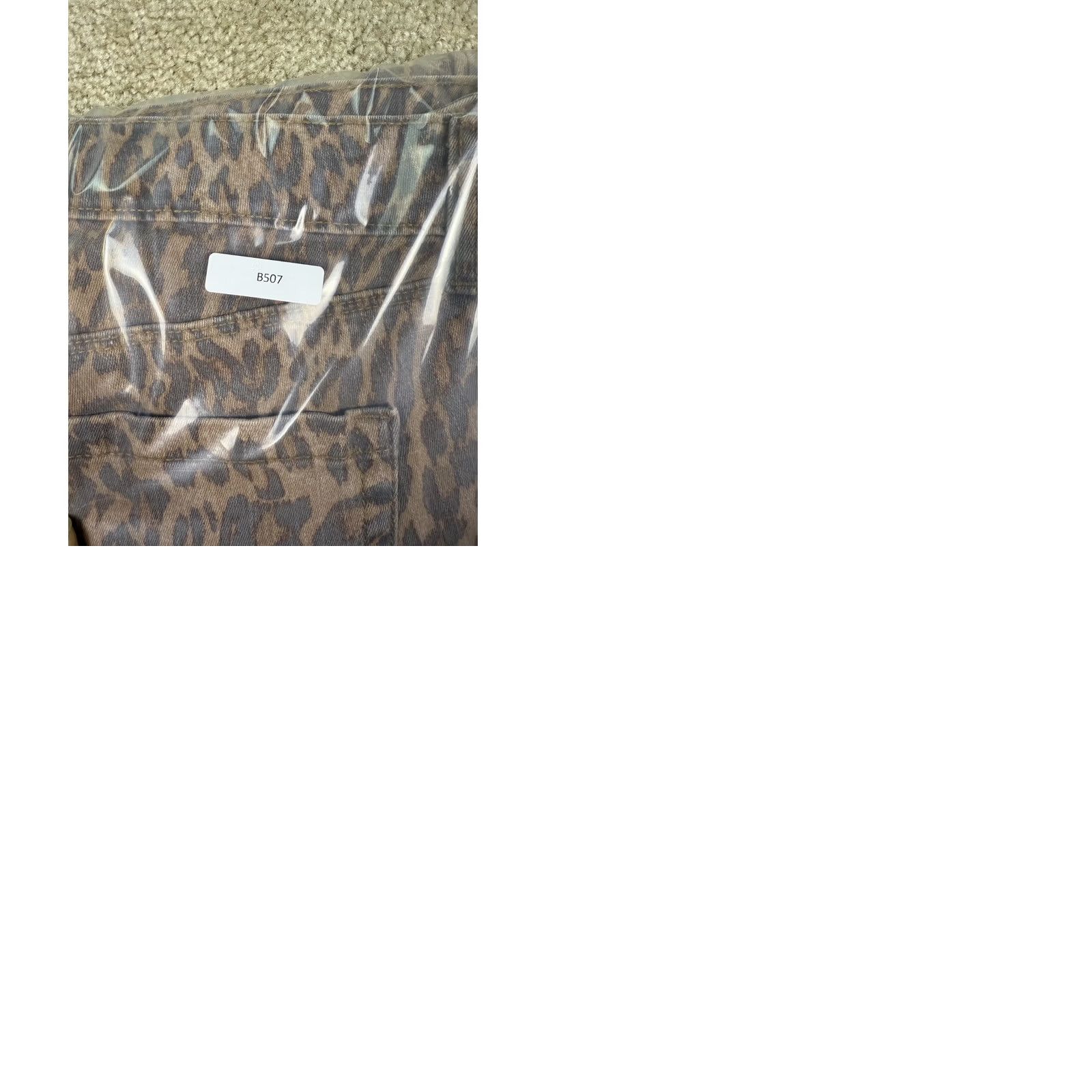 Style & Co Style & Co Women Skinny Jeans Leopard Print Brown Size 4 Stretch Curvy-Fit Size 27" / US 4 / IT 40 - 9 Thumbnail