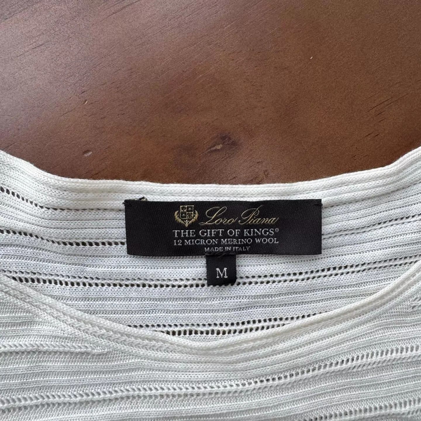 Loro Piana Loro Piana King's Gift White Knit Sweater M Light Marks Size M / US 6-8 / IT 42-44 - 5 Thumbnail