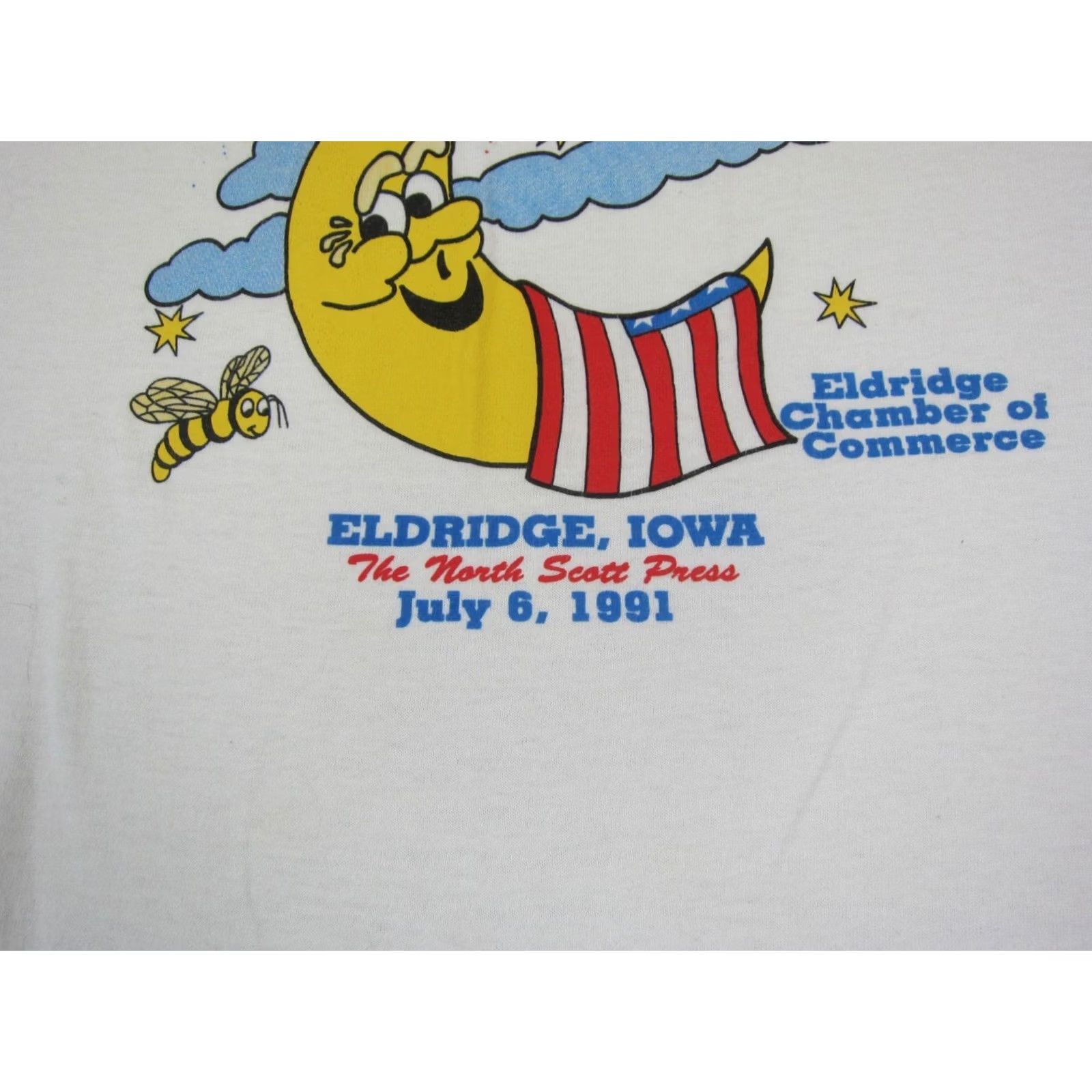 Vintage VINTAGE Screen Stars Shirt Mens XL White USA 90s Moonlight Chase Iowa Size US XL / EU 56 / 4 - 3 Thumbnail