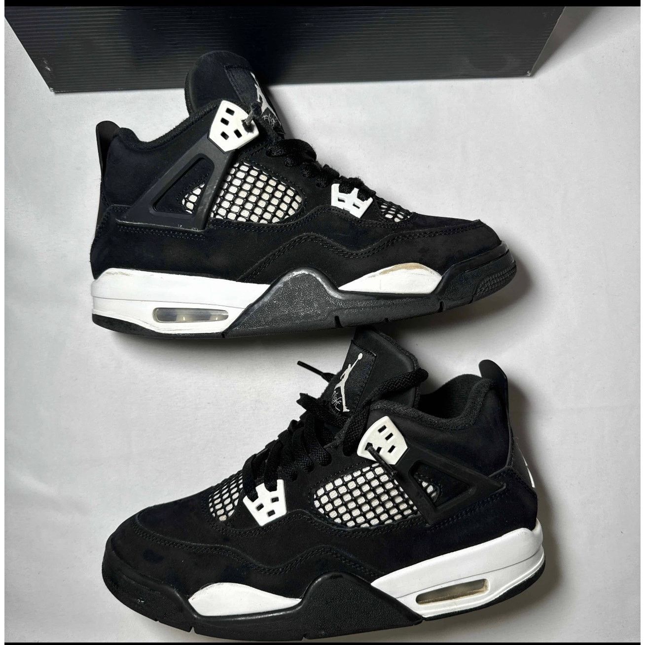 Jordan Brand × Nike Size 6.5 - Air Jordan 4 Retro GS White Thunder Men's Shoes Size US 6.5 / EU 39-40 - 2 Thumbnail