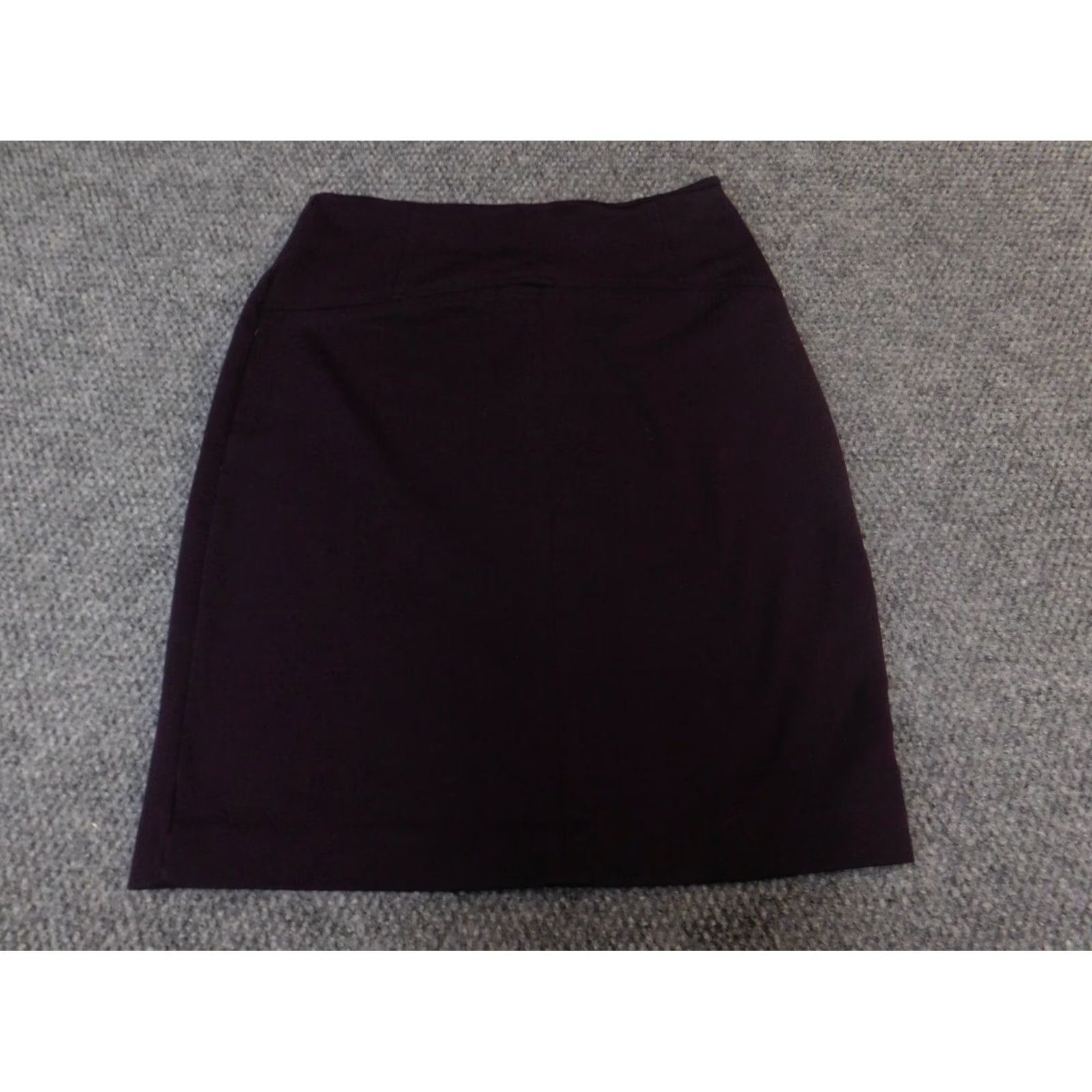Vintage New York and Company Skirt Womens 6 Purple Zip Knee Length A-Line Plaid Zipper Midi? Size 28" / US 6 / IT 42 - 2 Thumbnail