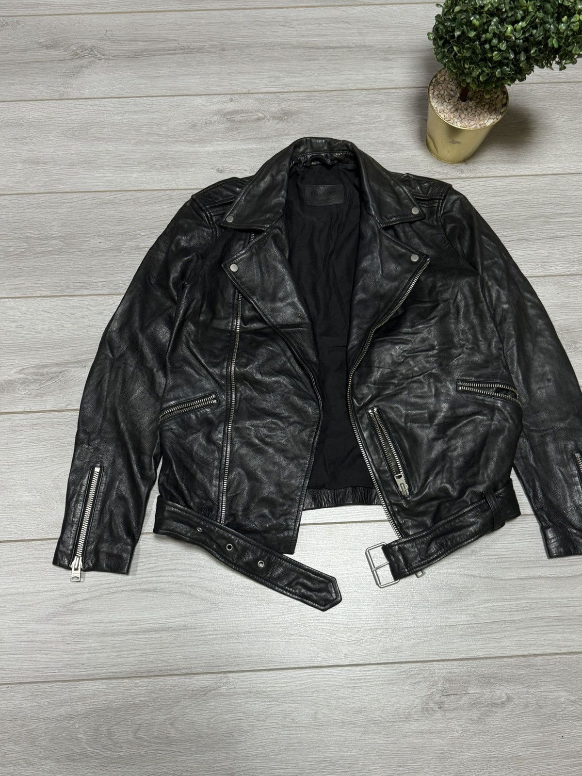Allsaints Allsaints Kahawa biker leather zip jacket Size US S / EU 44-46 / 1 - 3 Thumbnail