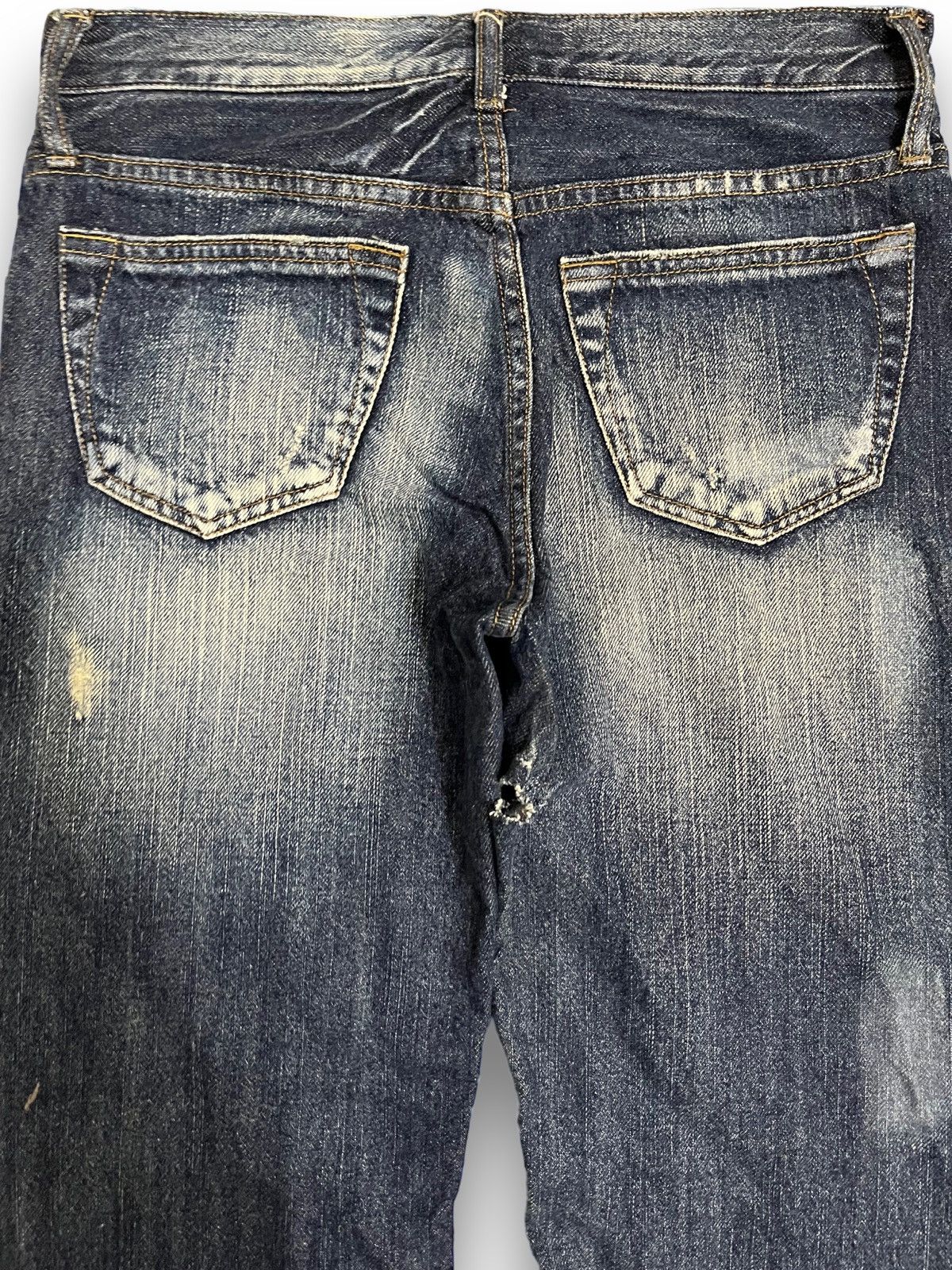 Beauty Beast Vintage Africa Taro Indigo Patches Jeans Size US 31 - 7 Thumbnail