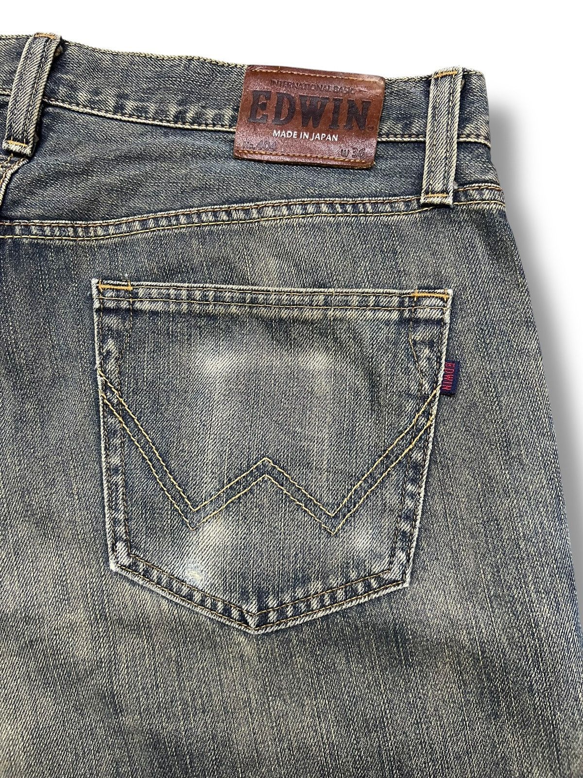 Edwin Baggy Vintage Edwin 404 Japan - Faded Mud Wash Jeans Size US 37 - 8 Thumbnail