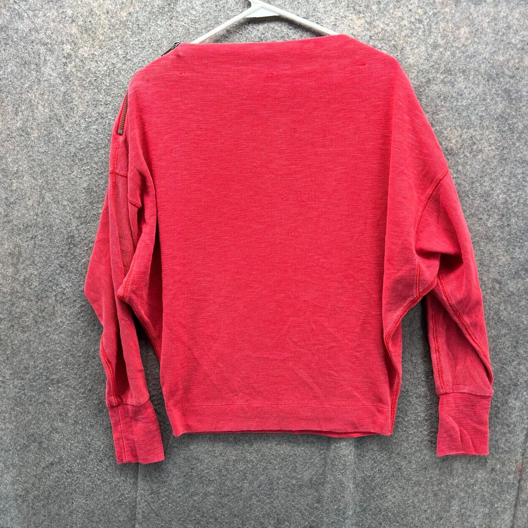 Free People Free People Sweater Womens Small Pink Fleece Pullover Coral Zip We Are Free Pullover Short Sleeve? Event? Size S / US 4 / IT 40 - 2 Thumbnail