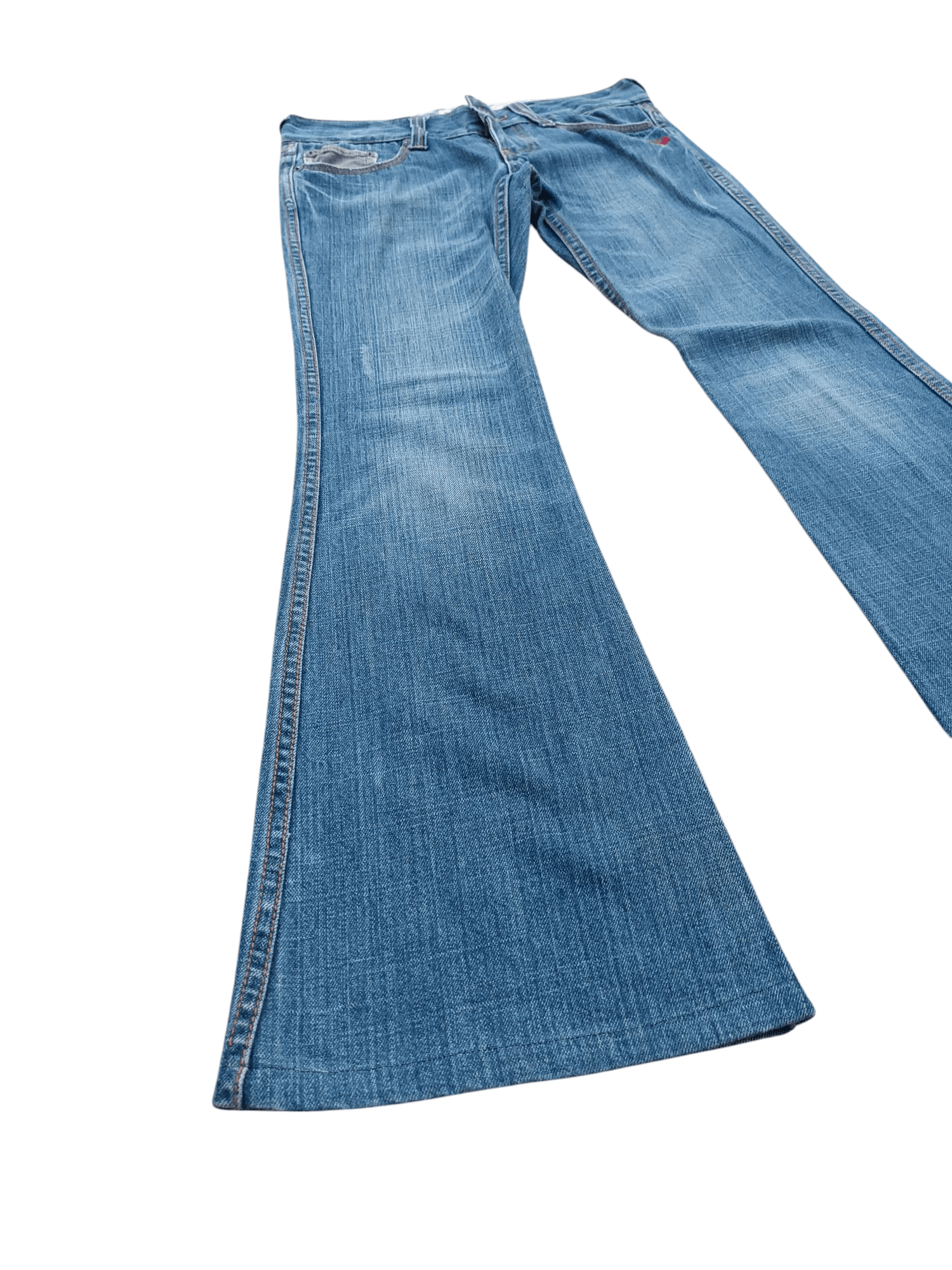 Quiksilver × Vintage FYE 90’s🔥ROXY Ultra Wide Leg Flare Vintage Distressed Denim Size 30" / US 8 / IT 44 - 2 Thumbnail