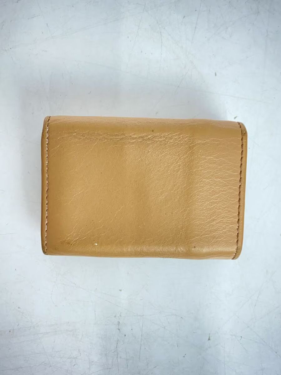 Balenciaga Balenciaga Leather Bi-Fold Wallet Beige Size ONE SIZE - 2 Thumbnail