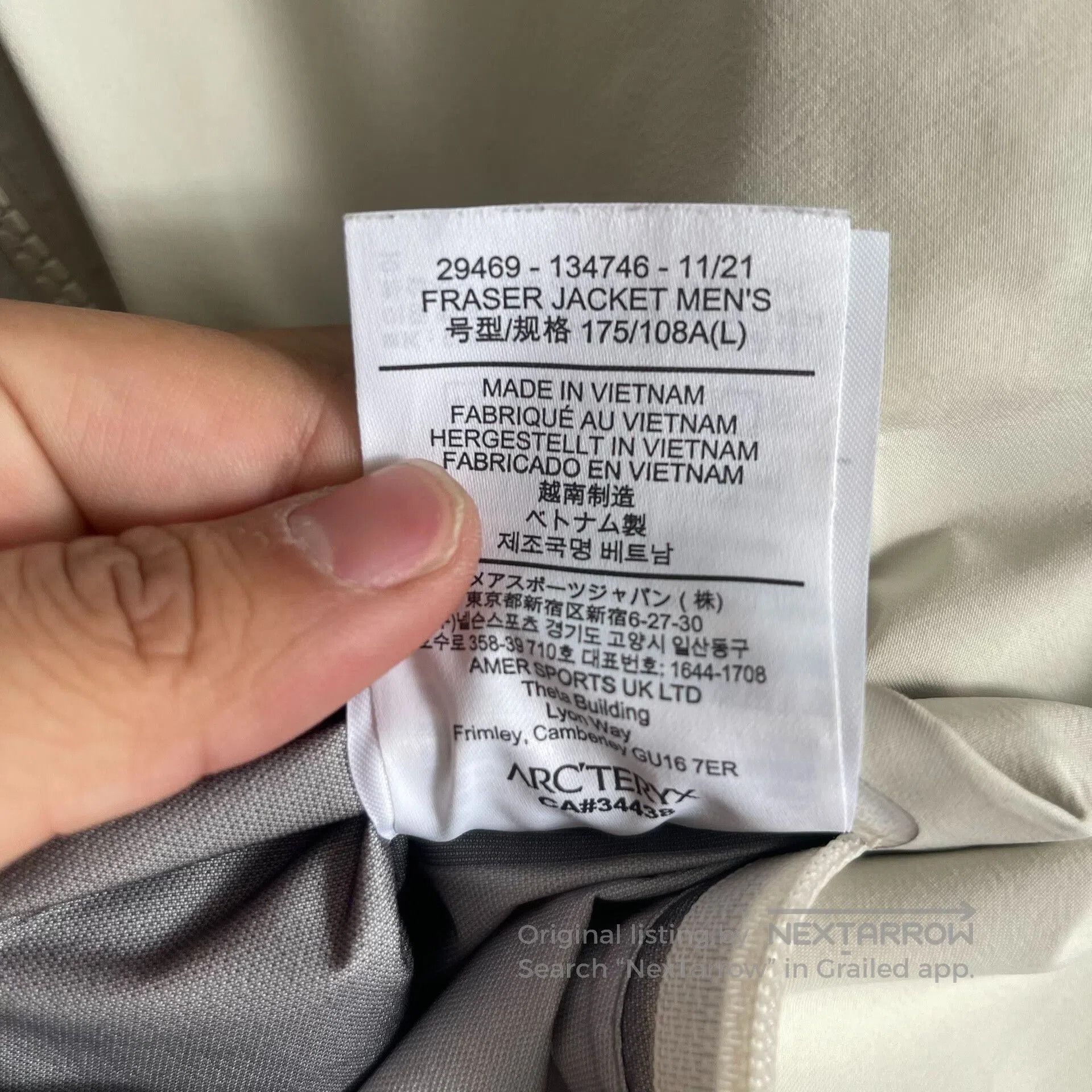 Arc'teryx Arcteryx Fraser Jacket Waterproof Men's Coat. Size US L / EU 52-54 / 3 - 6 Thumbnail