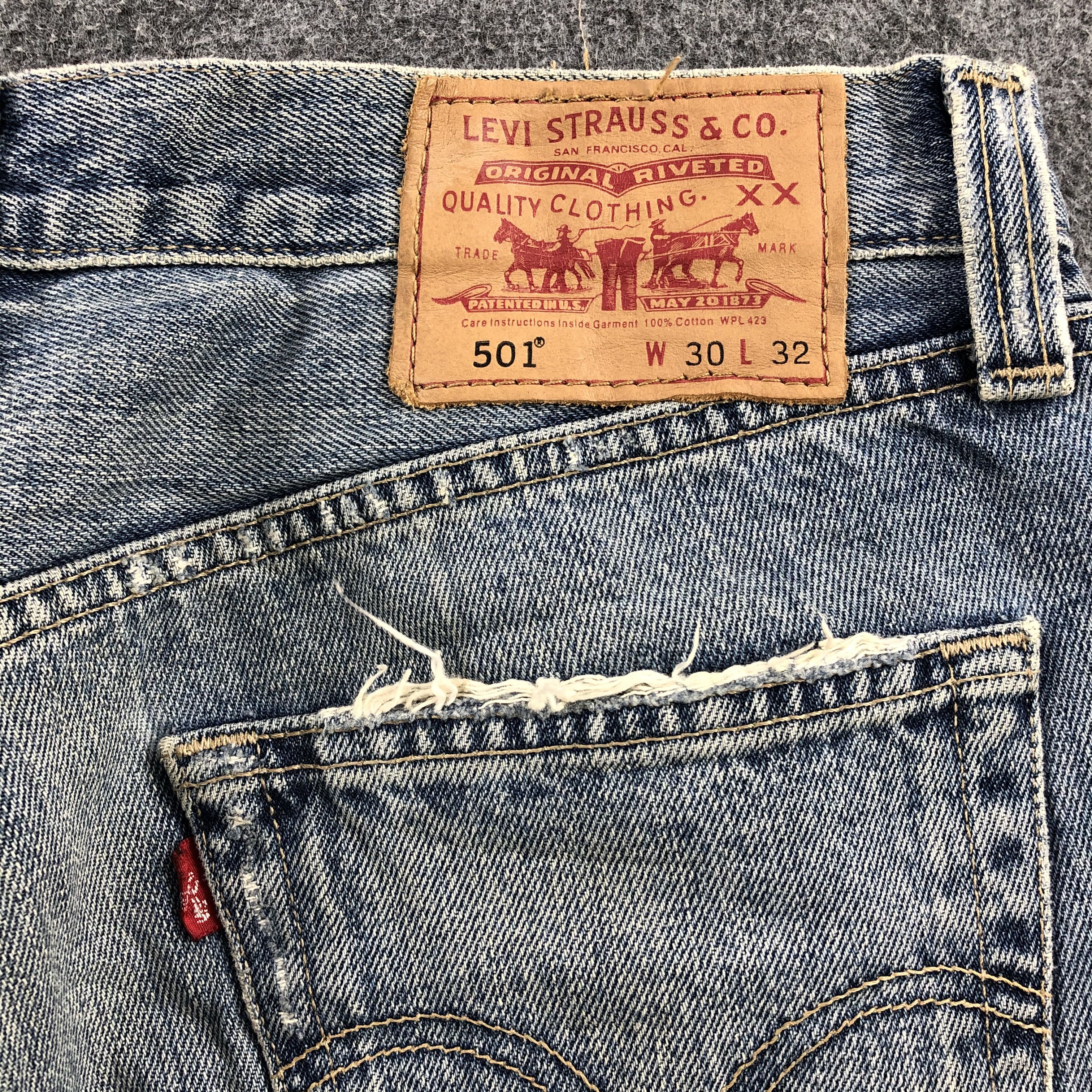 Levi's Vintage Levi's 501 Jeans Distressed Denim KJ503 Size US 30 / EU 46 - 5 Thumbnail
