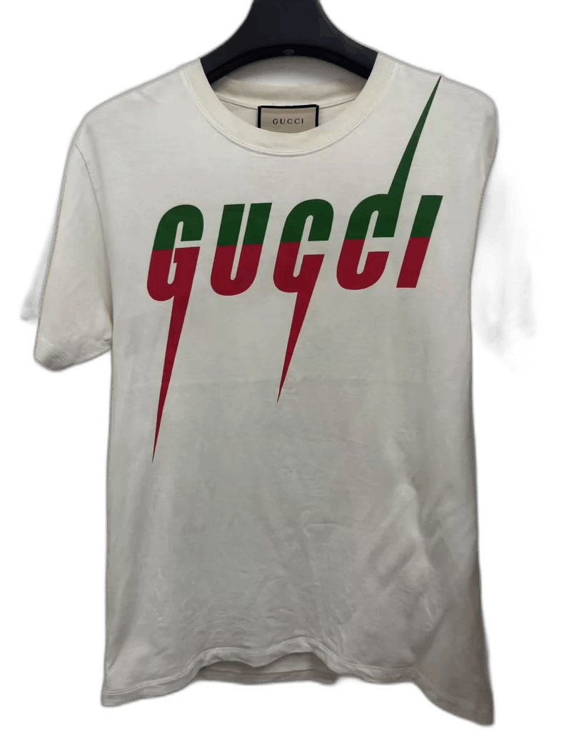 Gucci Gucci Lightning Graphic Short Sleeve Shirt Size US XS / EU 42 / 0 - 1 Thumbnail