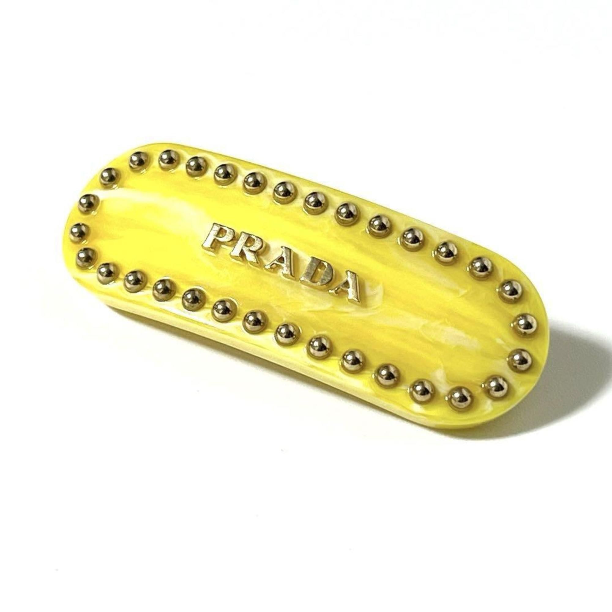 Prada PRADA Women's Barrette Plex Hair Clip Hairpin Size ONE SIZE - 1 Thumbnail