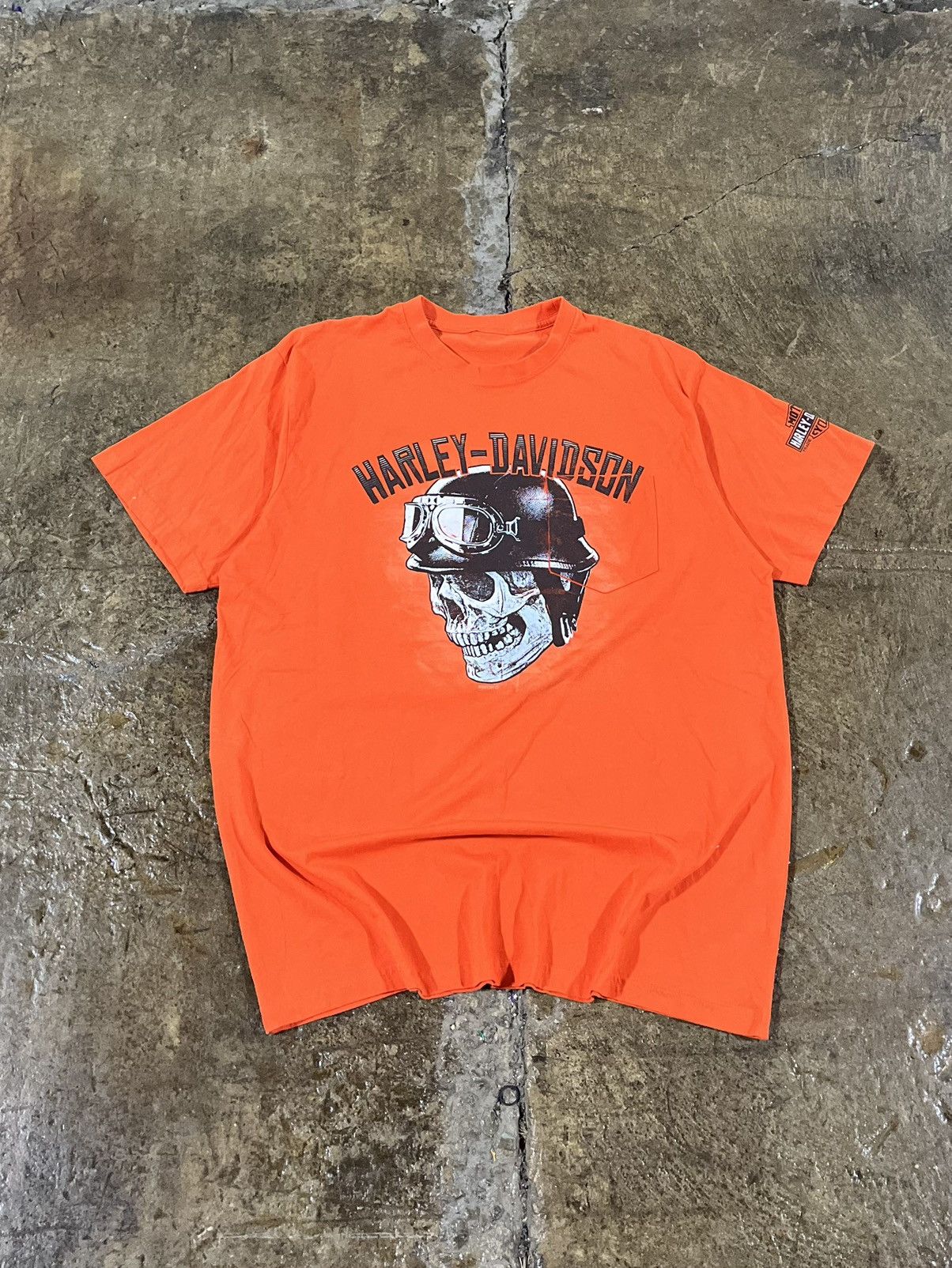 Harley Davidson × Vintage Crazy Vintage Y2K Harley Davidson Skull Biker Grunge Tee Size US L / EU 52-54 / 3 - 1 Thumbnail