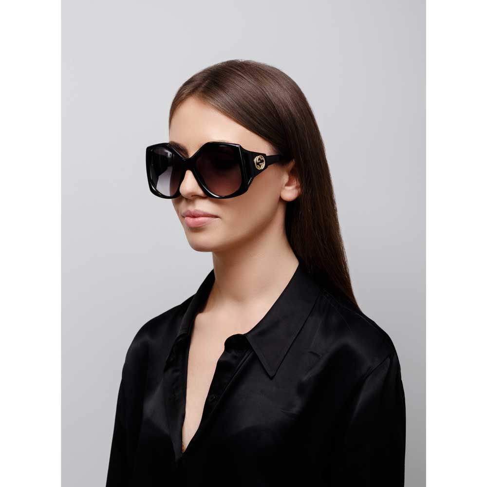 Gucci NEW Gucci GG0875S 001 Women Rectangle Oversized Sunglasses Size ONE SIZE - 12 Thumbnail