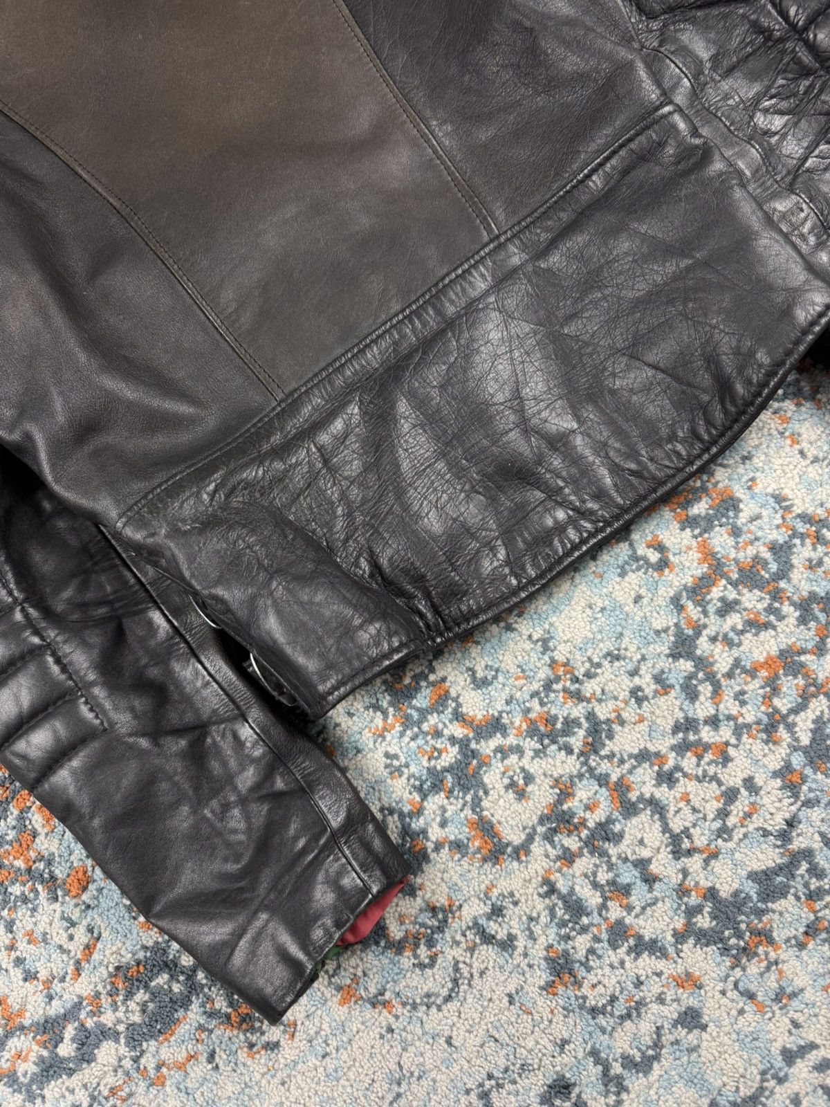 Vintage Vintage 90s Real Leather Racing ramones biker jacket cropped Size S / US 4 / IT 40 - 10 Thumbnail