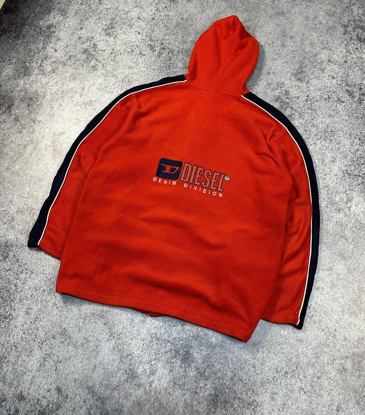 Diesel Y2K Vintage Diesel zip up Hoodie Fleece Avant Garde Rare VTg Size US L / EU 52-54 / 3 - 2 Thumbnail