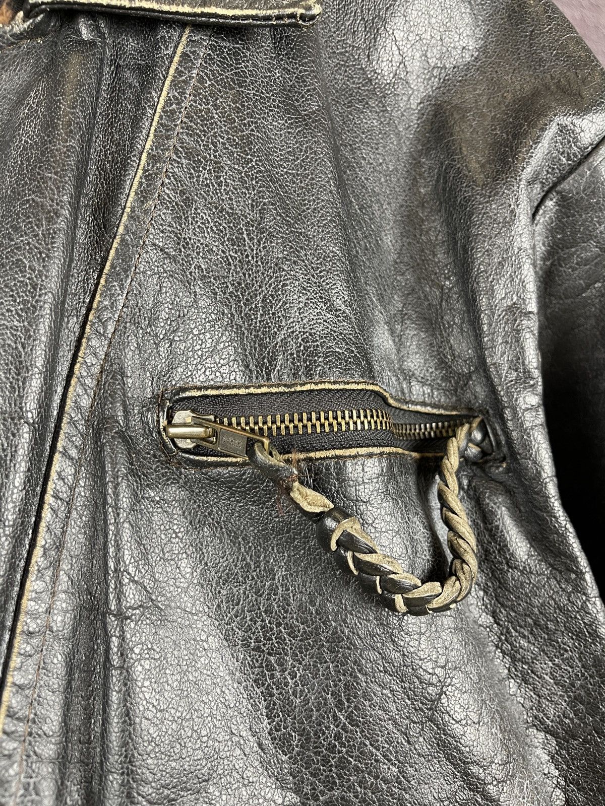 Vintage Norma Vintage 80s 90s Leather motorcycle jacket Kronos Rare Size US L / EU 52-54 / 3 - 12 Thumbnail