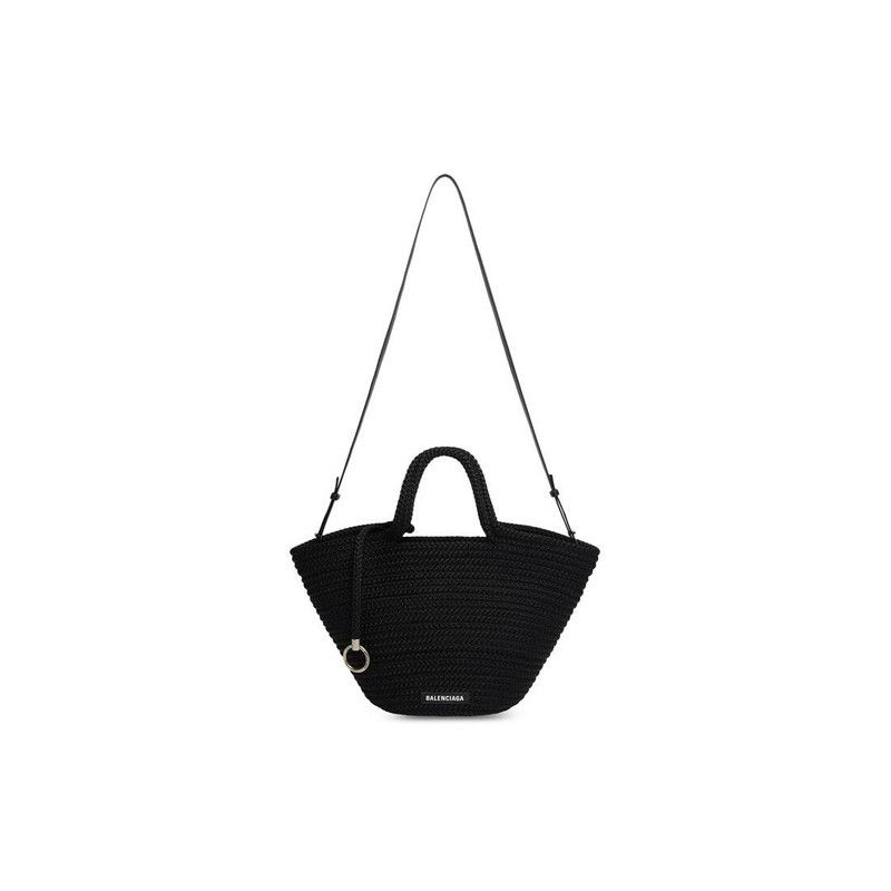 Balenciaga o1tr1nto1225 Size: OS / Ibiza Basket Medium Bag in Black Size ONE SIZE - 6 Thumbnail