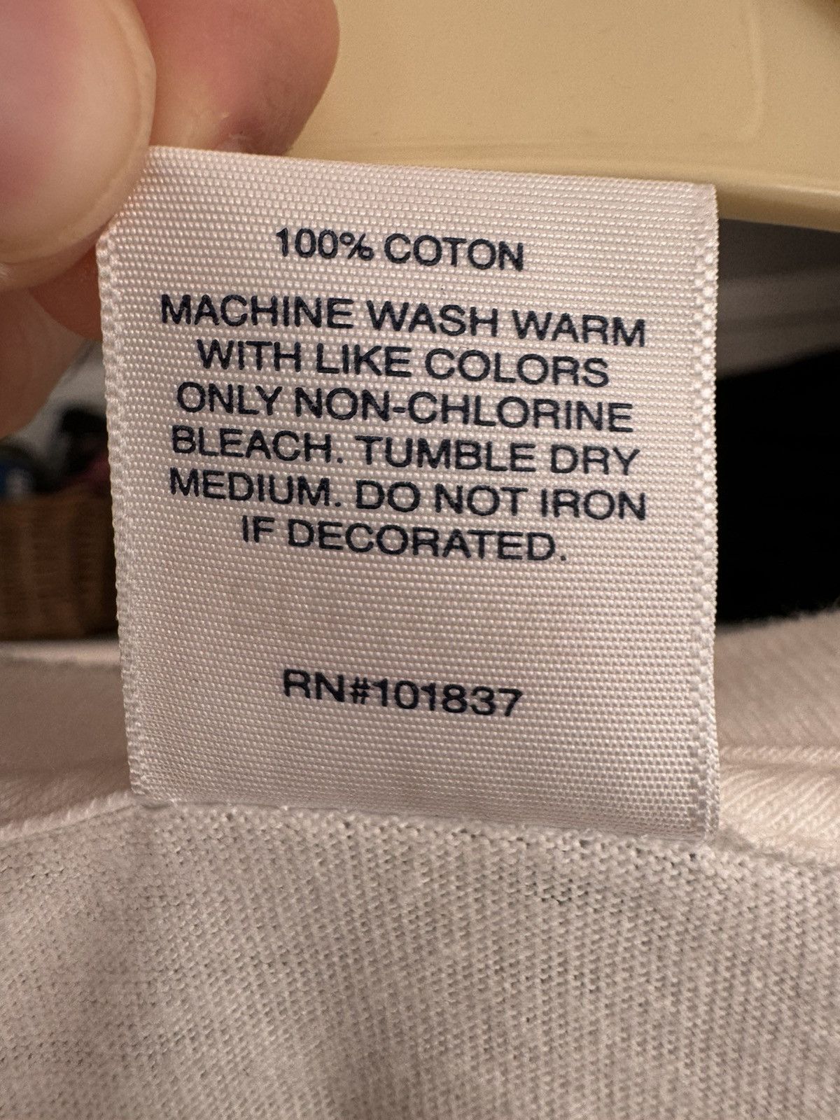 Supreme Supreme White Tee Size US L / EU 52-54 / 3 - 5 Thumbnail