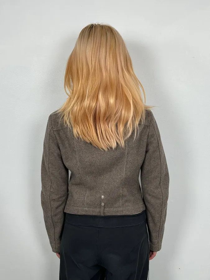 Marithe + Francois Girbaud 2000s Marithé + François Girbaud Grey Buttoned Jacket Size S / US 4 / IT 40 - 3 Thumbnail