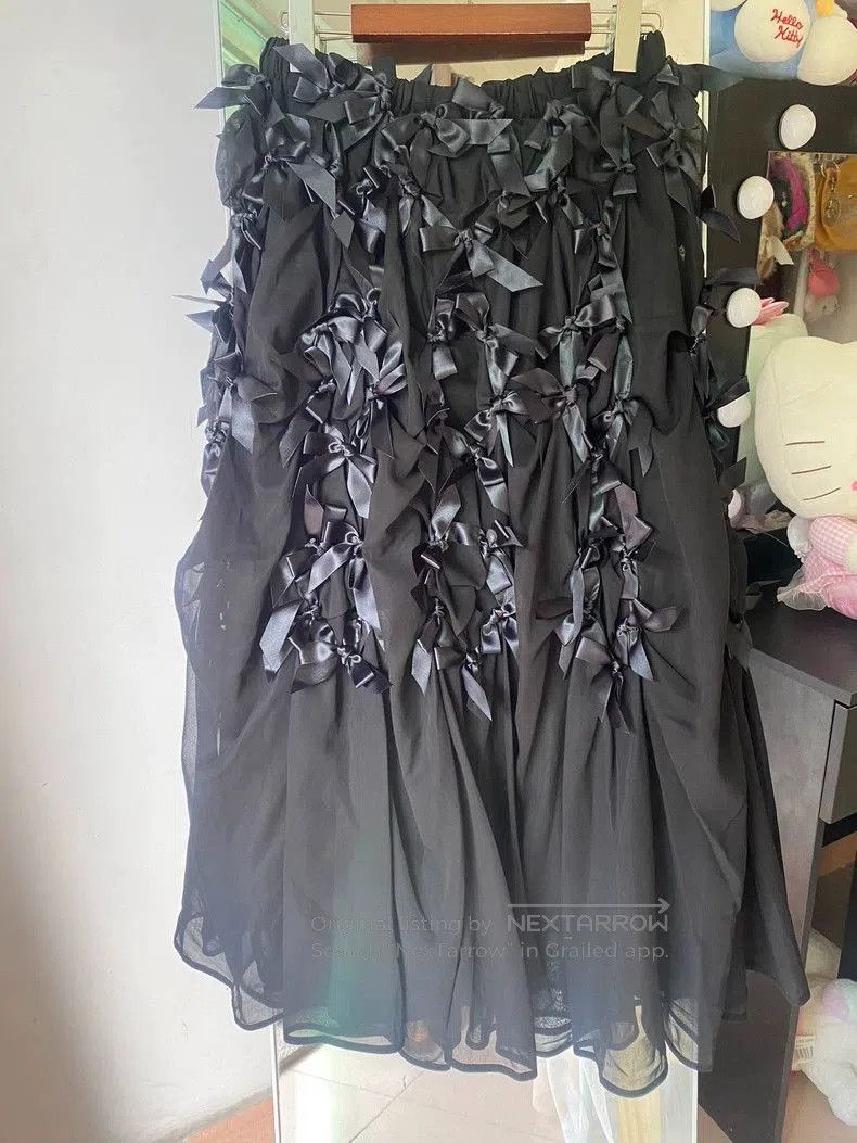 Comme des Garcons Comme des Garcons Noir Kei Ninomiya Bow Skirt. Size US 26 / EU 42 - 2 Thumbnail