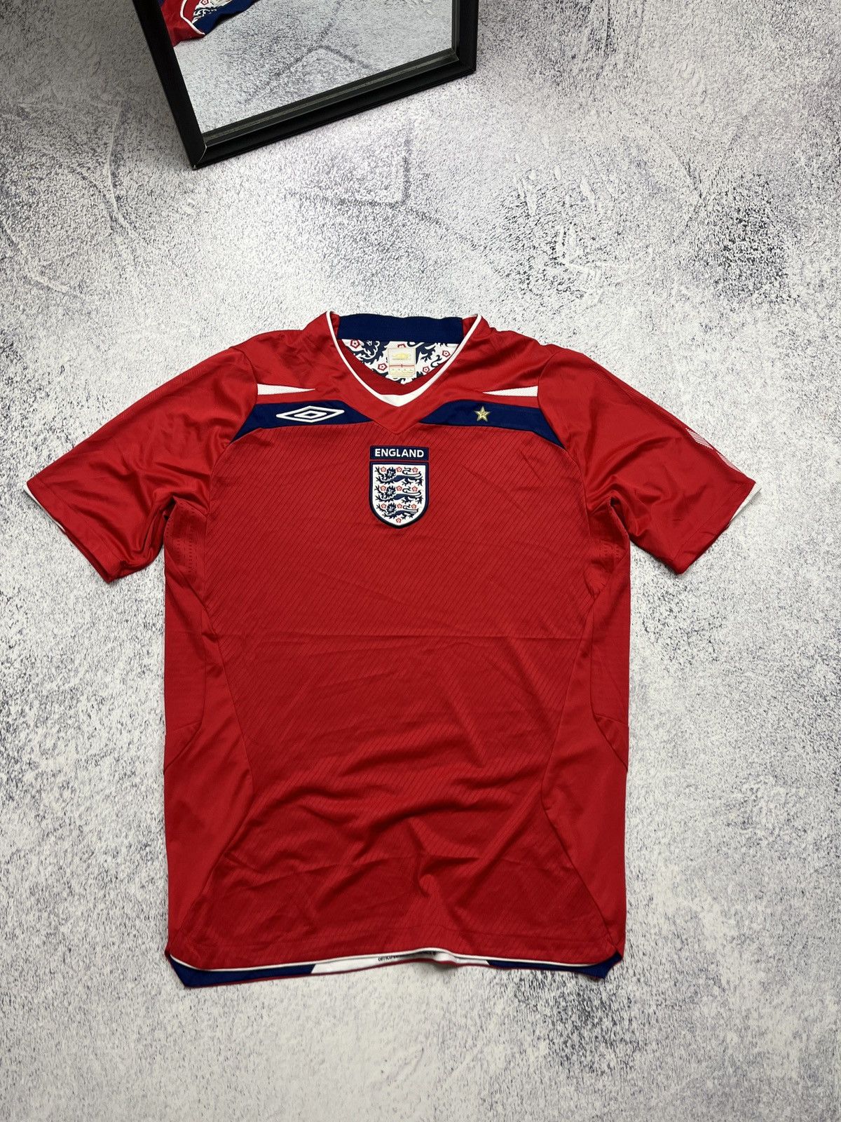 Umbro England 2008-2009 Away Soccer Jersey Football T-shirt Y2k Size US M / EU 48-50 / 2 - 1 Thumbnail
