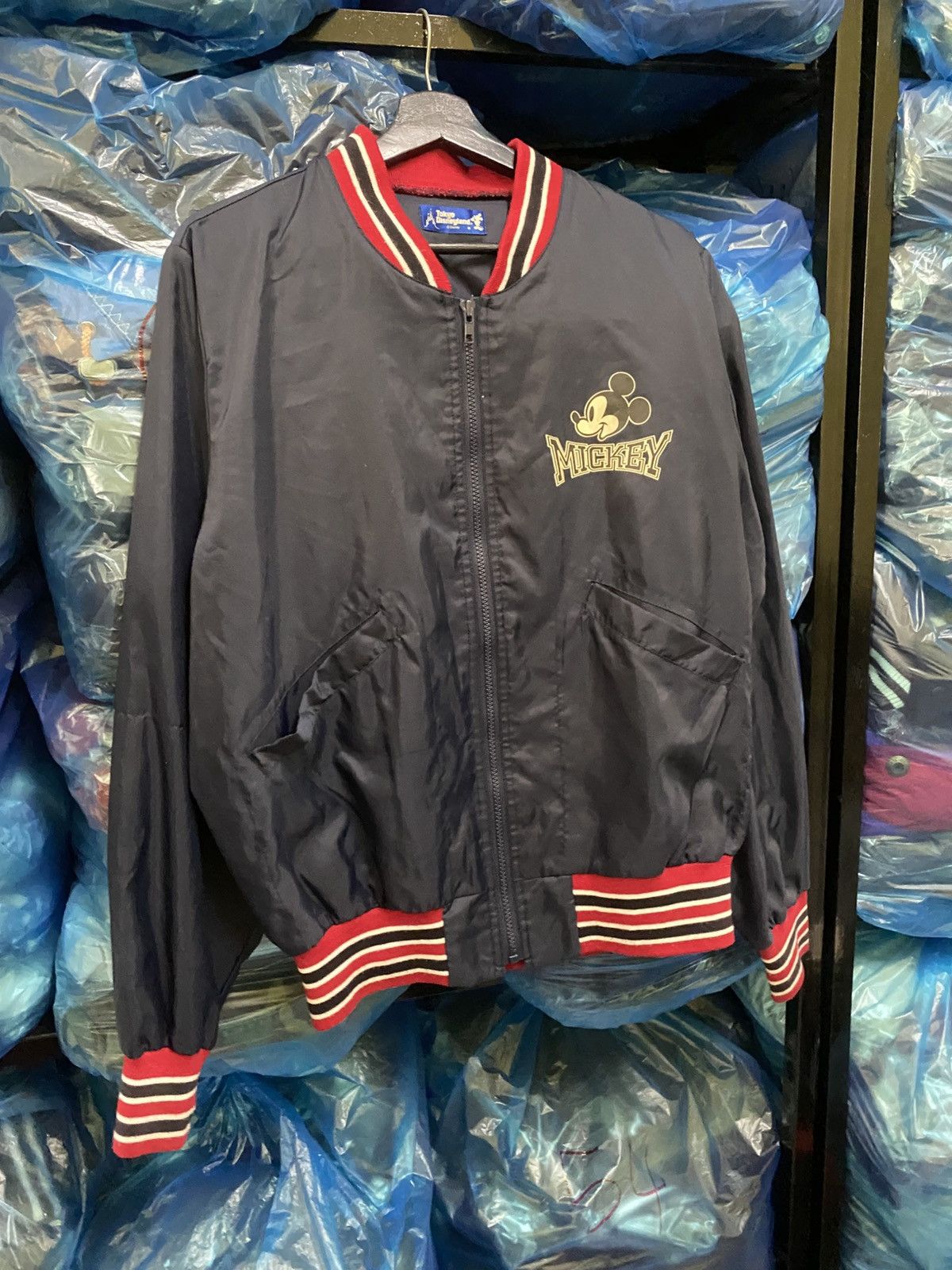 Disney × Mickey Mouse Vintage Tokyo Disneyland Mickey Mouse Varsity Bomber Jacket Size US M / EU 48-50 / 2 - 3 Thumbnail