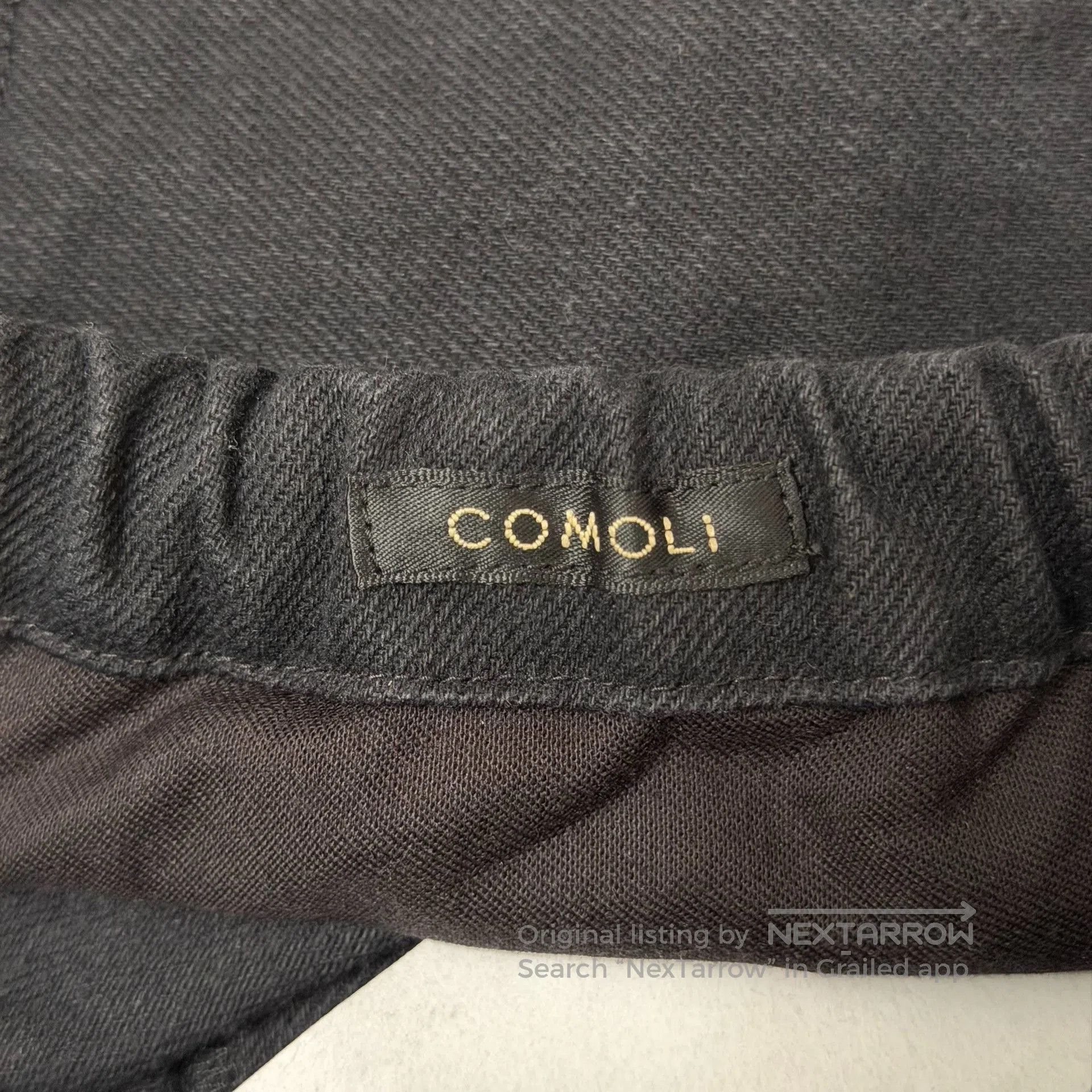 Comoli COMOLI 25SS Black Drill 6P Pants. Size US 26 / EU 42 - 5 Thumbnail