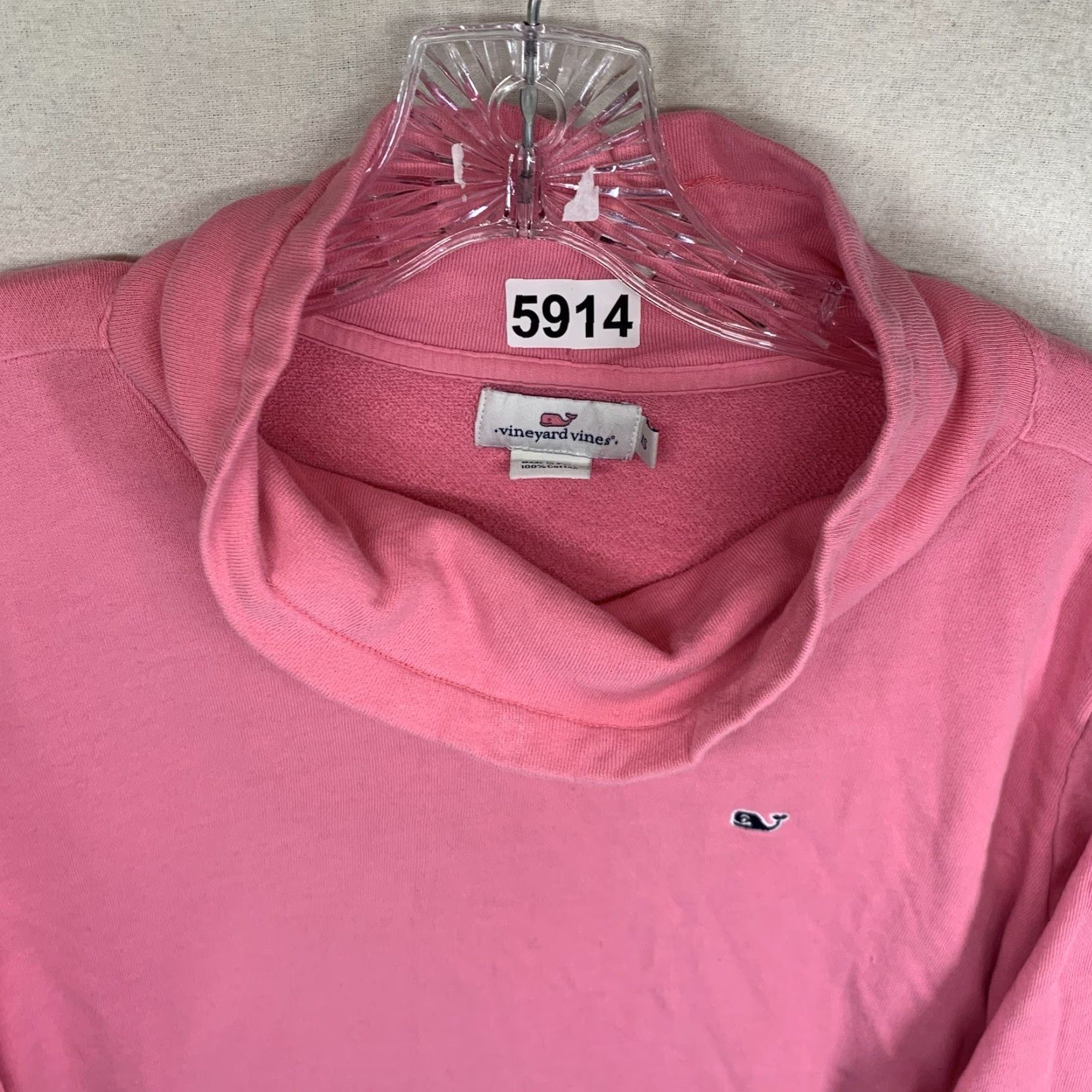 Vineyard Vines Vineyard Vines Women's Sweatshirt XS Pink Cowl Neck Long Sleeve Pullover Casual Activewear Size XS / US 0-2 / IT 36-38 - 5 Thumbnail