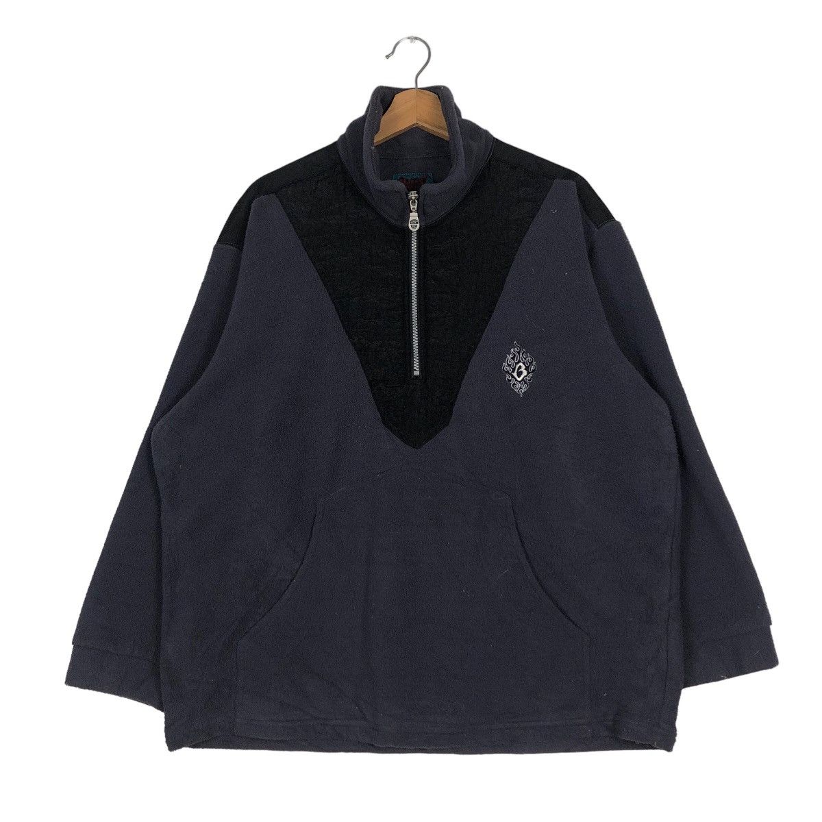 Japanese Brand 🔥Vintage Collar Sweatshirt Anorak Big Logo Barrel Roll USA Size US M / EU 48-50 / 2 - 1 Thumbnail