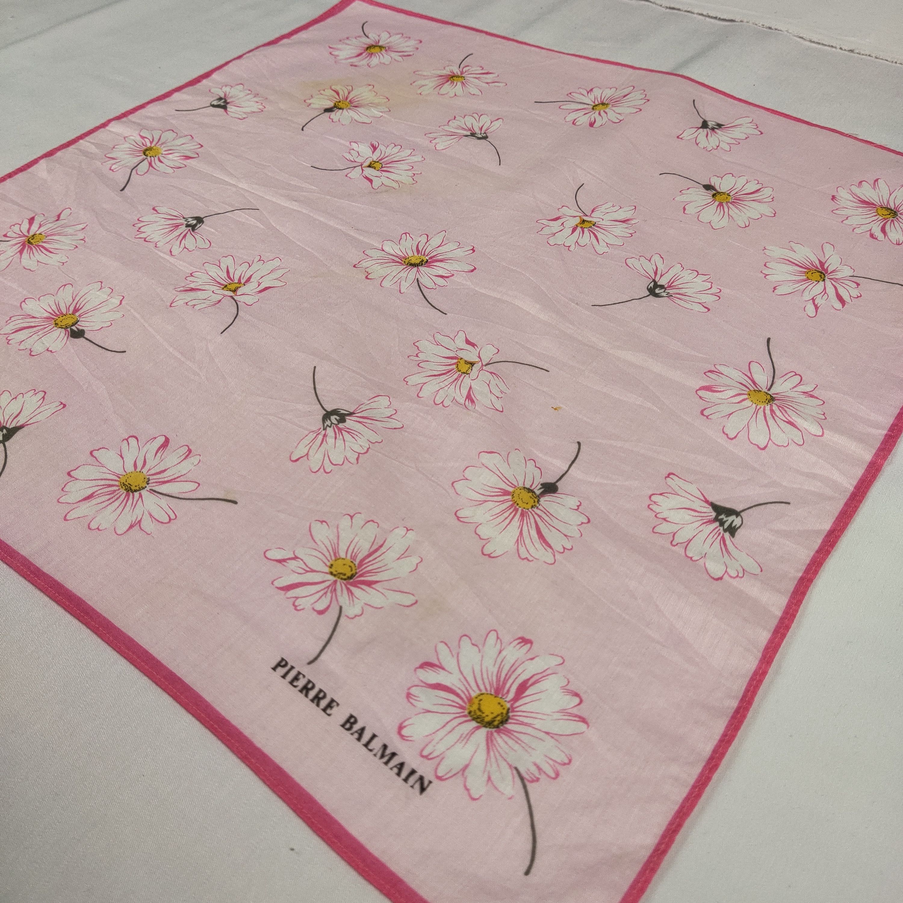 Pierre Balmain × Vintage Pierre Balmain Handkerchief / Neckerchief / Bandana FZ247 Size ONE SIZE - 4 Thumbnail