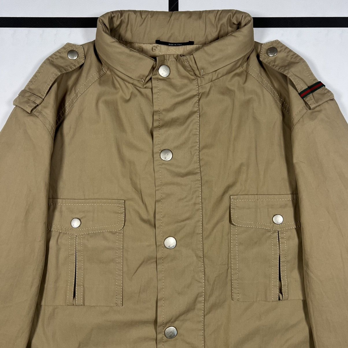 Gucci |[ FW08 Gucci M65 Military Field Jacket ]| Size US XL / EU 56 / 4 - 5 Thumbnail