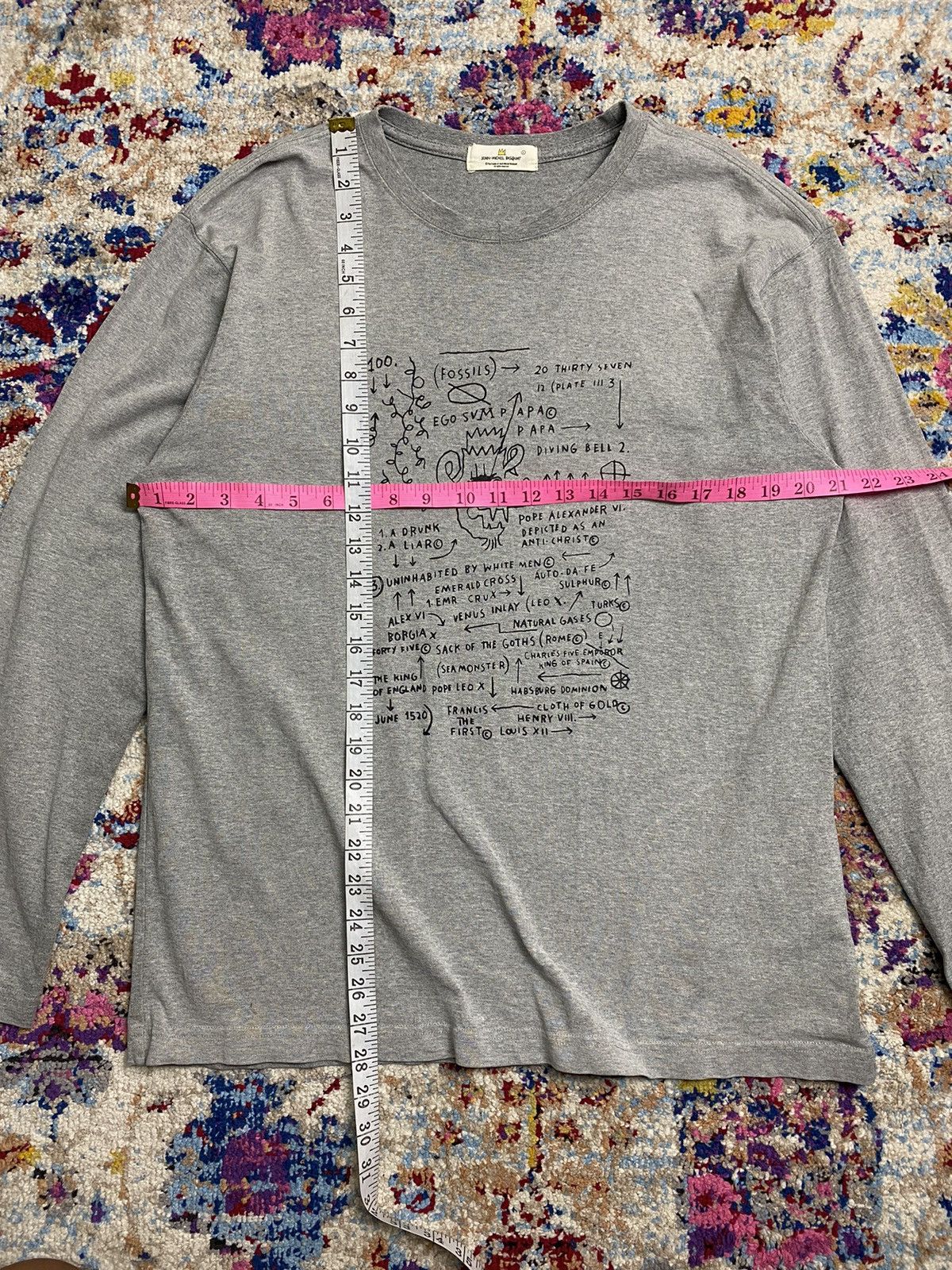 Jean-Michel Basquiat × Uniqlo Uniqlo X Jean Michel Basquiat Rat Formula LS T Shirt Size US L / EU 52-54 / 3 - 8 Thumbnail
