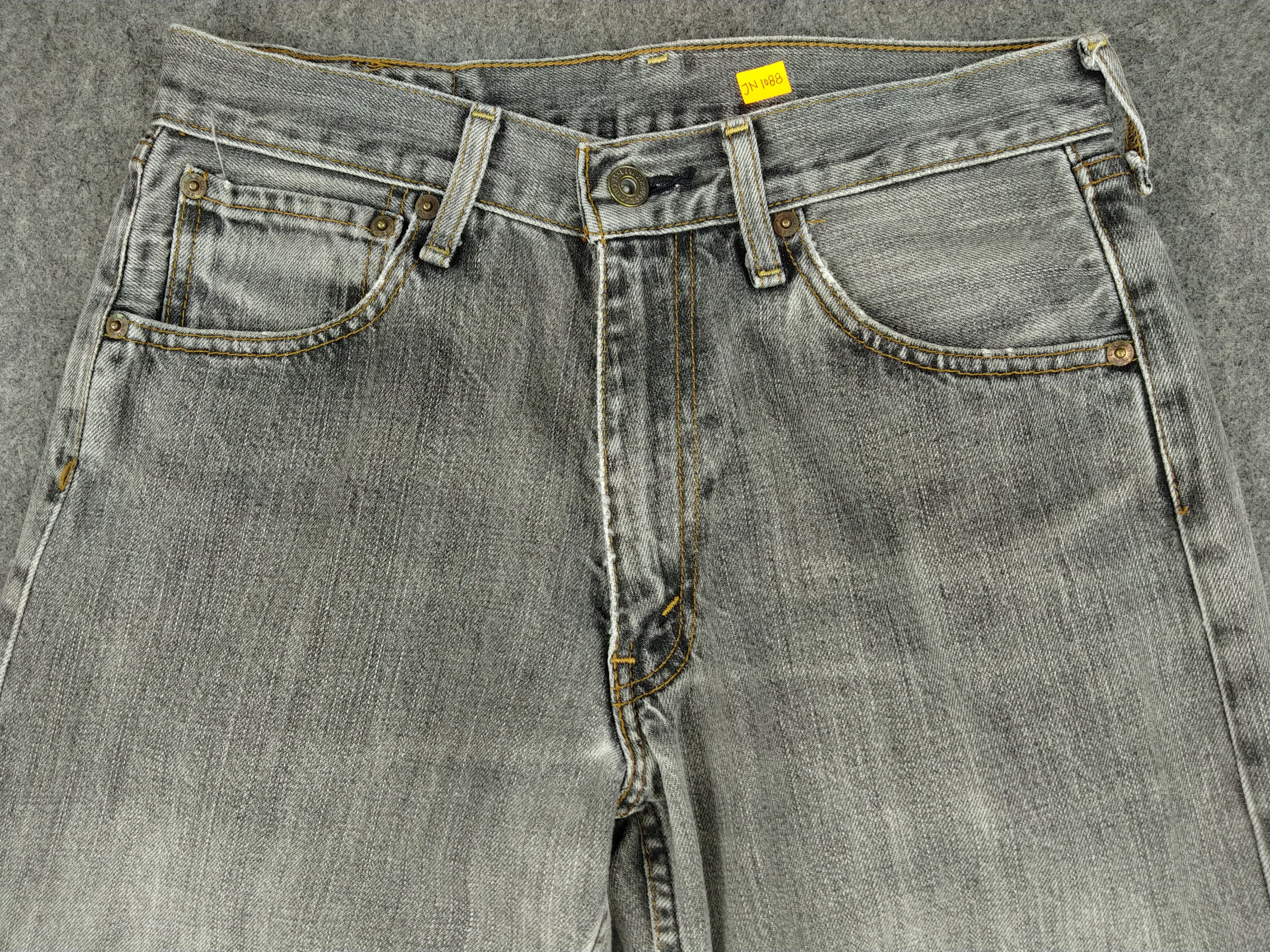 Japanese Brand Light Grey Vintage Levi's 503 Jeans 29x27 Denim -JN1088 Size US 29 - 3 Thumbnail