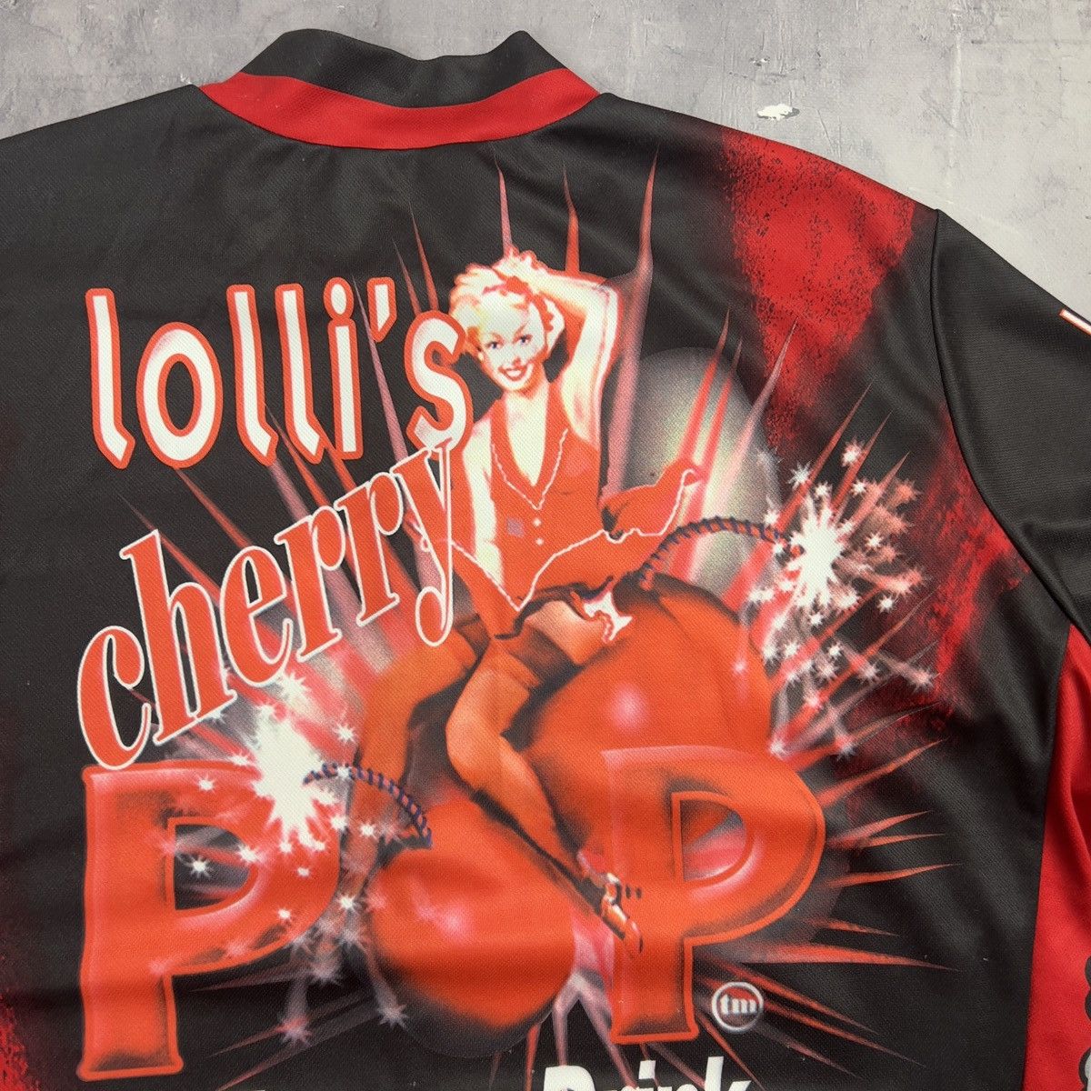 PEARL iZUMi Pearl Izumi Vintage Lolli's Cherry Overptint Cycling Jersey Size US M / EU 48-50 / 2 - 14 Thumbnail