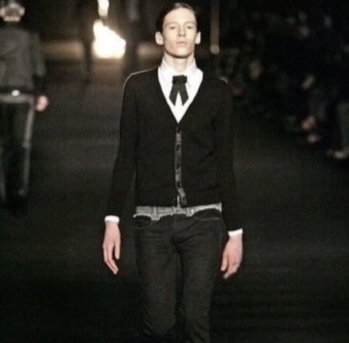Dior Dior Homme THRASHED AW06 Cummerbund Denim By Hedi Slimane Size US 31 - 9 Thumbnail
