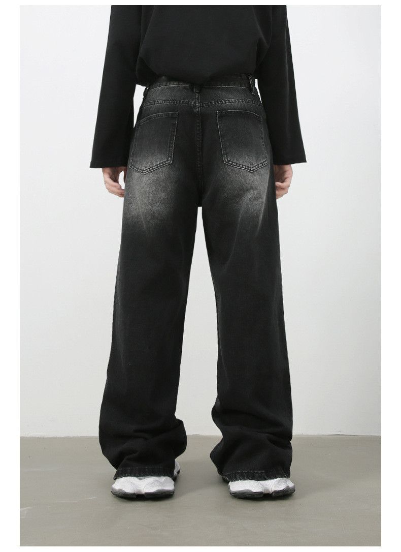 Japanese Brand × Jean Men's retro washed loose all-match casual straight jeans Size US 32 / EU 48 - 3 Thumbnail