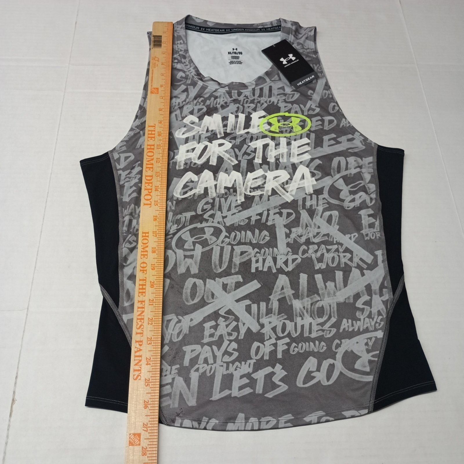 Under Armour Under Armour Compression Tank Men's XL Heatgear Black/Gray Size US XL / EU 56 / 4 - 6 Thumbnail