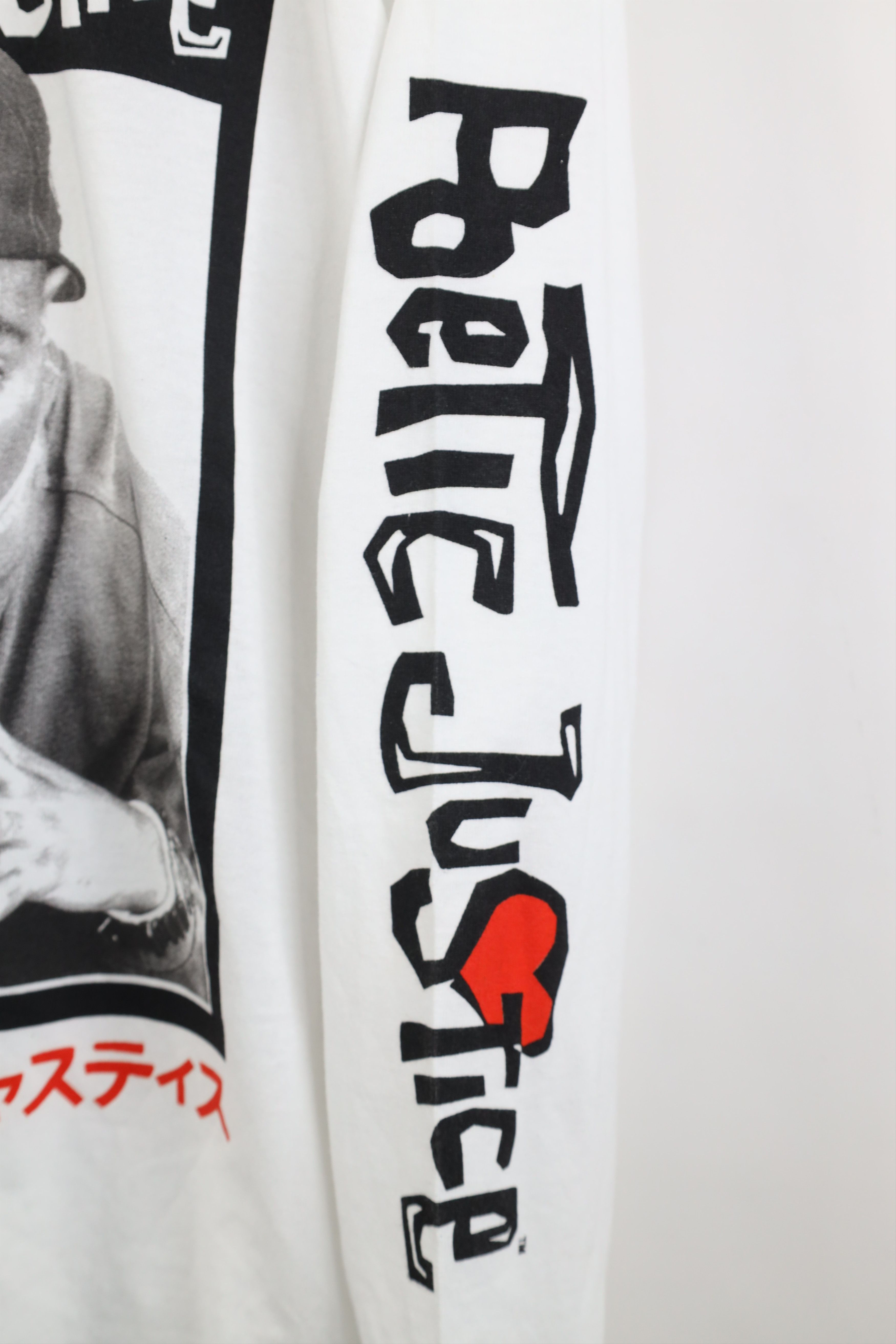 Vintage Y2K Streetwear Justice Japan Long Sleeve Rap Tee T-Shirt Size US L / EU 52-54 / 3 - 4 Thumbnail