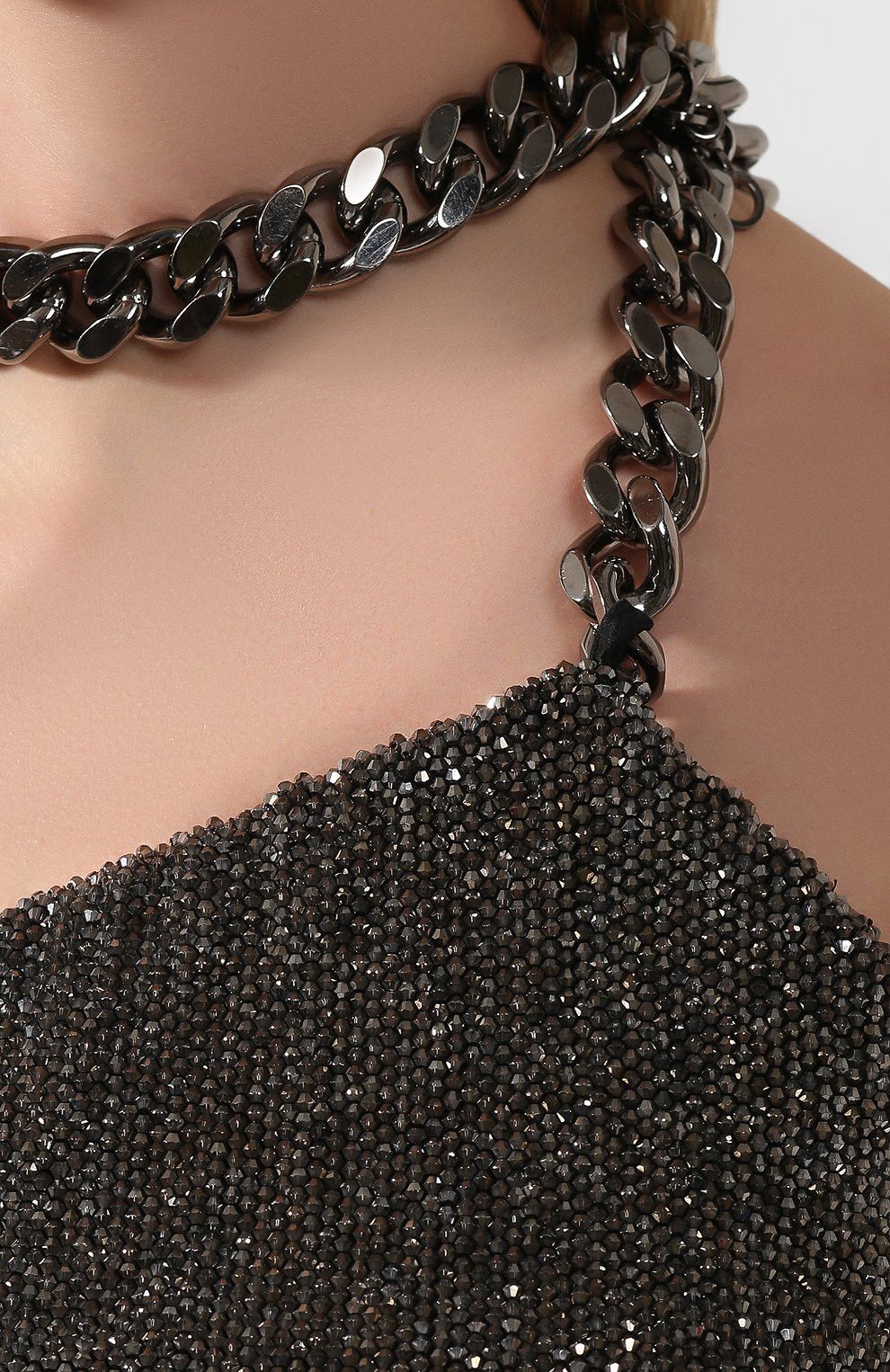 Tom Ford o1w1db10225 AB2735 Maxi Dress in Silver Black Size M / US 6-8 / IT 42-44 - 3 Thumbnail