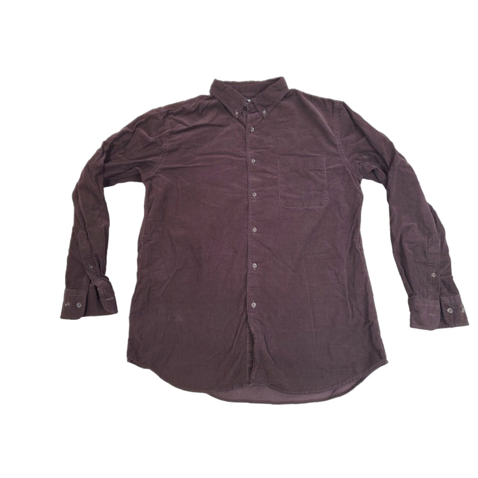 Uniqlo Uniqlo Shirt Mens XL Brown Corduroy Button-Up Long Sleeve Collared Casual Size US XL / EU 56 / 4 - 1 Thumbnail