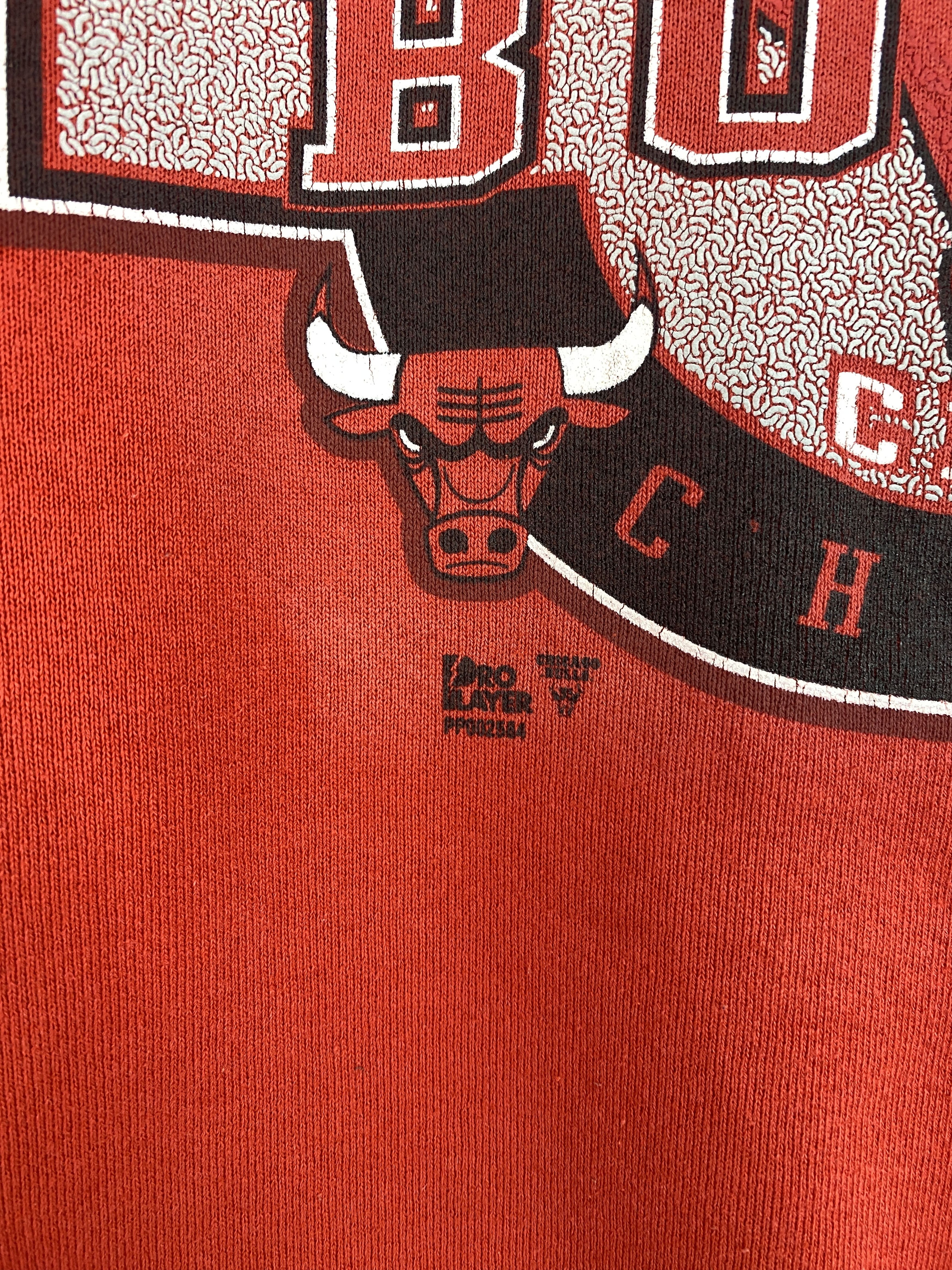 MLB × Pro Player × Vintage Vintage 90s Chicago Bulls Crewneck Sweatshirt SH0019 Size US L / EU 52-54 / 3 - 9 Thumbnail