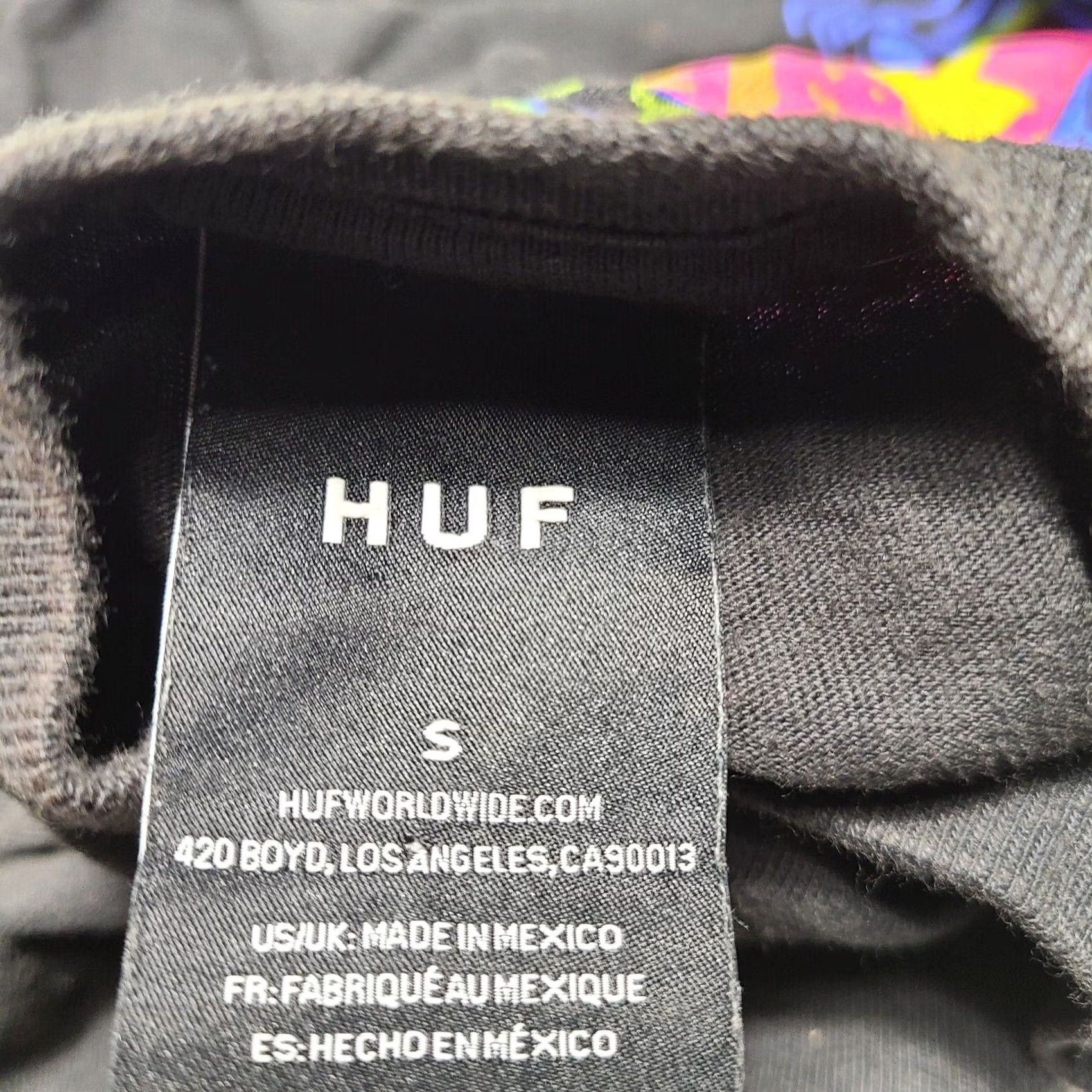Huf HUF Worldwide T-Shirt Black Explosions of the Consciousness Men’s Small Shirt Mens Black S USA 90s Consciousness Vintage Size US S / EU 44-46 / 1 - 7 Thumbnail