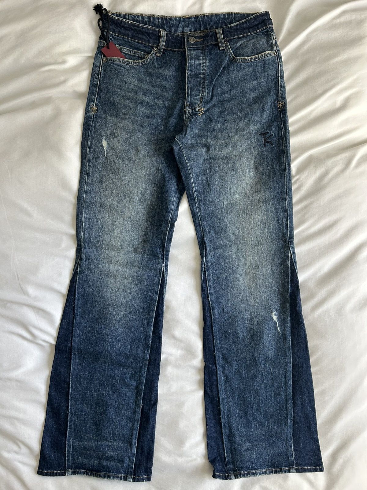 Ksubi Ksubi Indigo Trippie Redd Editions Bronko Trip Spliced Jean Size US 31 - 2 Thumbnail