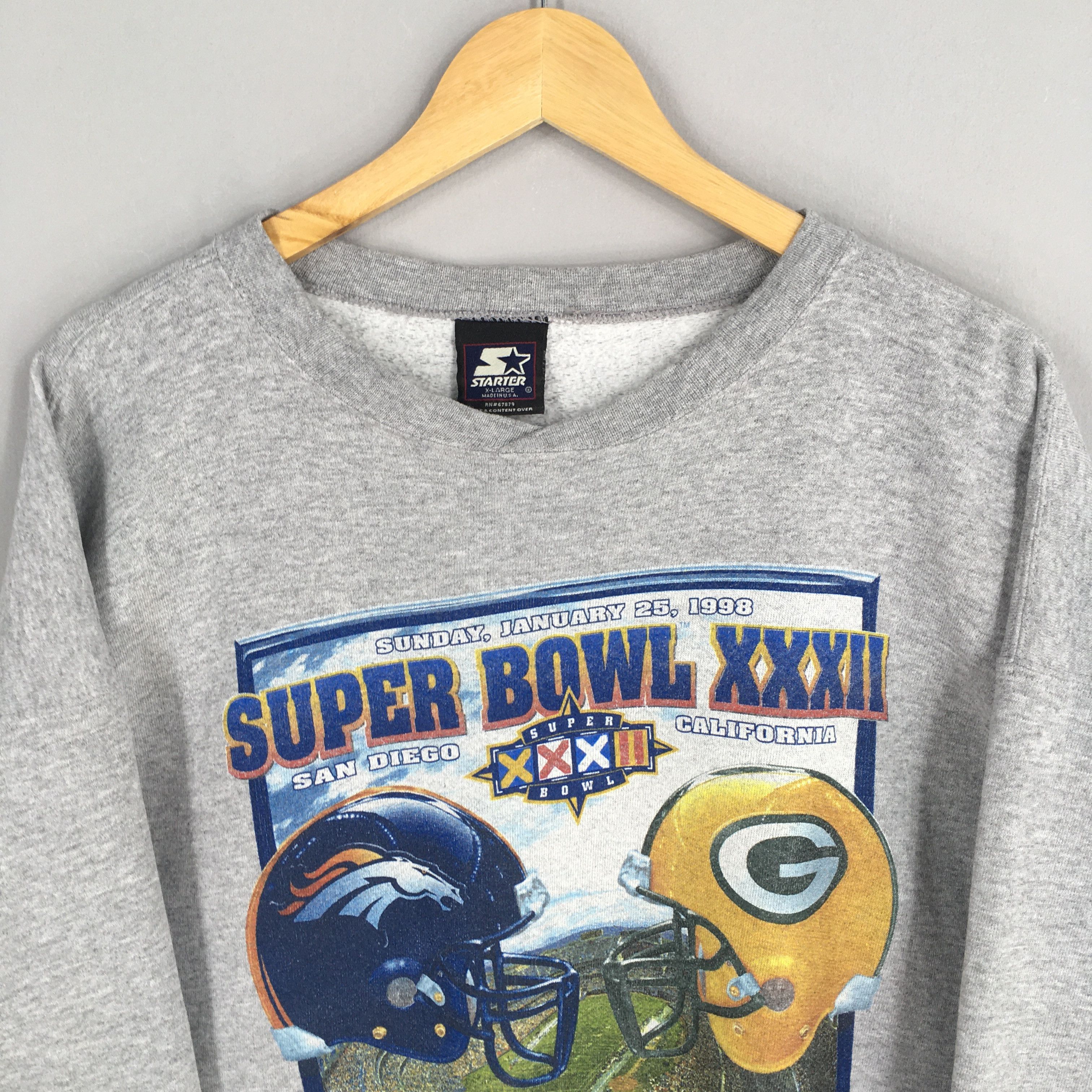 NFL × Starter × Vintage Vintage 90s Super Bowl XXXII Champion Nfl Sweatshirt XLarge Size US XL / EU 56 / 4 - 2 Thumbnail