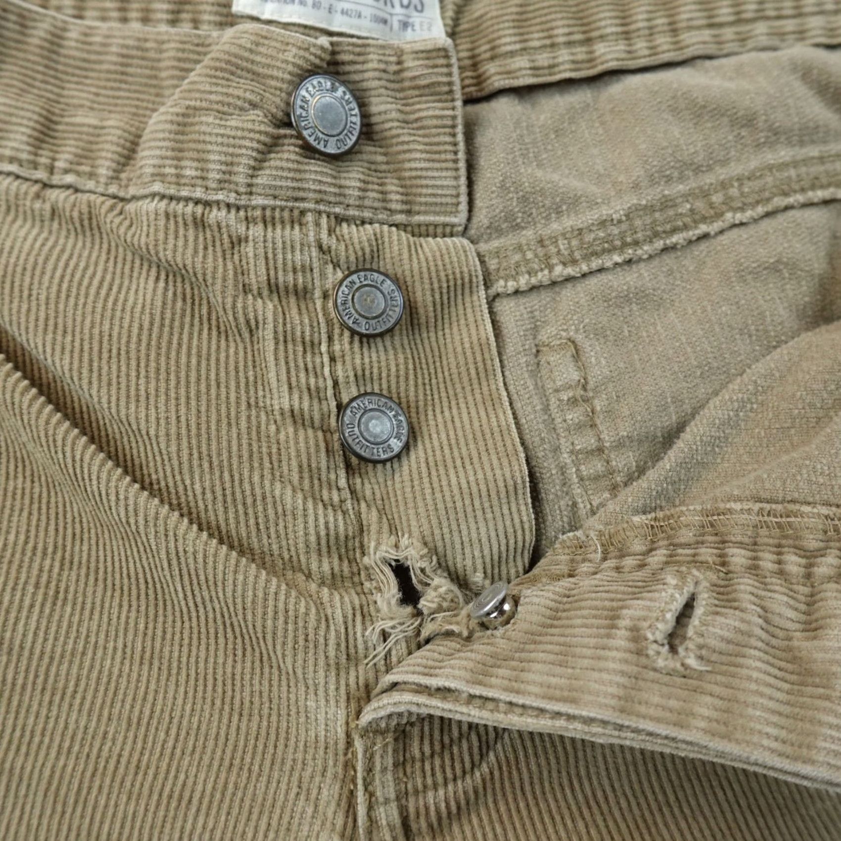 Abercrombie & Fitch VTG Abercrombie & Fitch Pants Womens 14 Brown Corduroy Button Fly Flare Boot Inseam 32in Regular Rise Mid 8.5-10.5in 90s Bohemian Hippie Preppy jeans Size 36" / US 14 / IT 50 - 2 Thumbnail