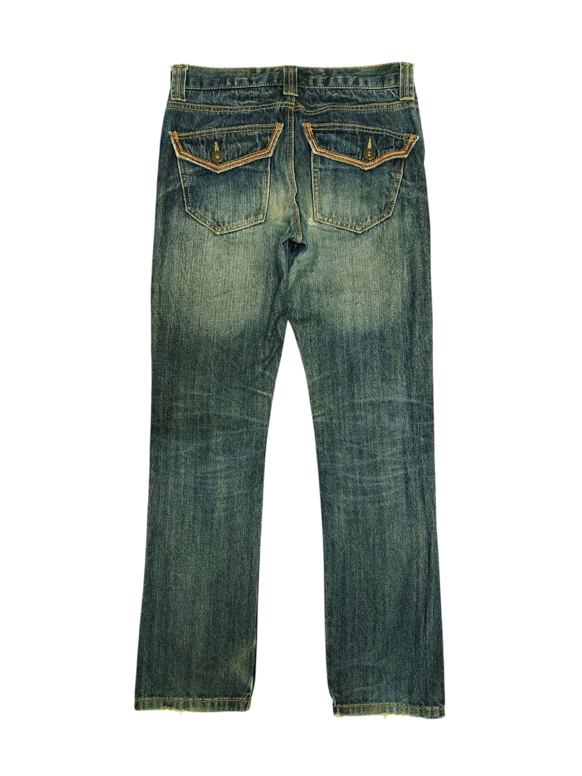 Comme des Garcons × Undercover Vintage Clef De Sol Japan Clawmark Distress Denim Jeans Size US 30 / EU 46 - 8 Thumbnail
