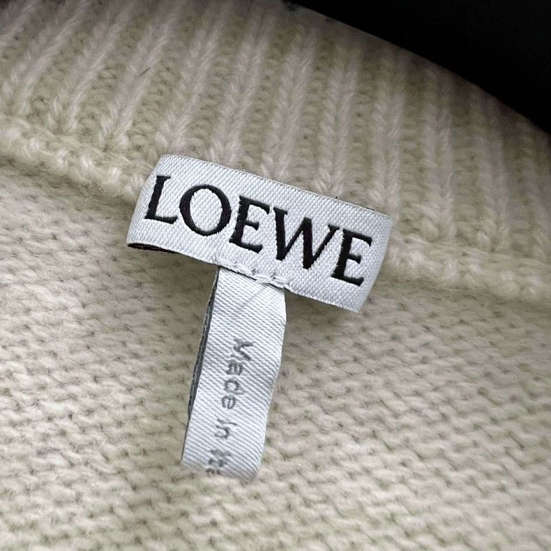 Loewe LOEWE Knit Sweater with Embroidered Cursive Logo Size XS / US 0-2 / IT 36-38 - 2 Thumbnail