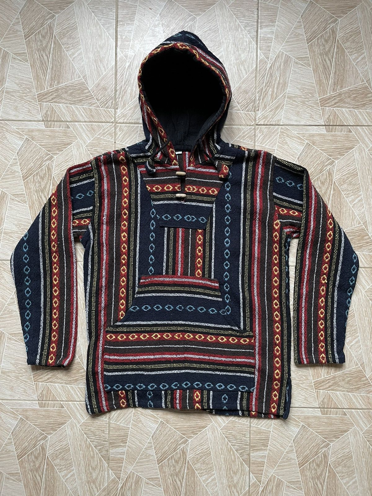 LSDworldpeace × Vintage Y2K Nepal Hoodie Vintage Coogi Style Kapital Avant Garde Size US M / EU 48-50 / 2 - 1 Thumbnail