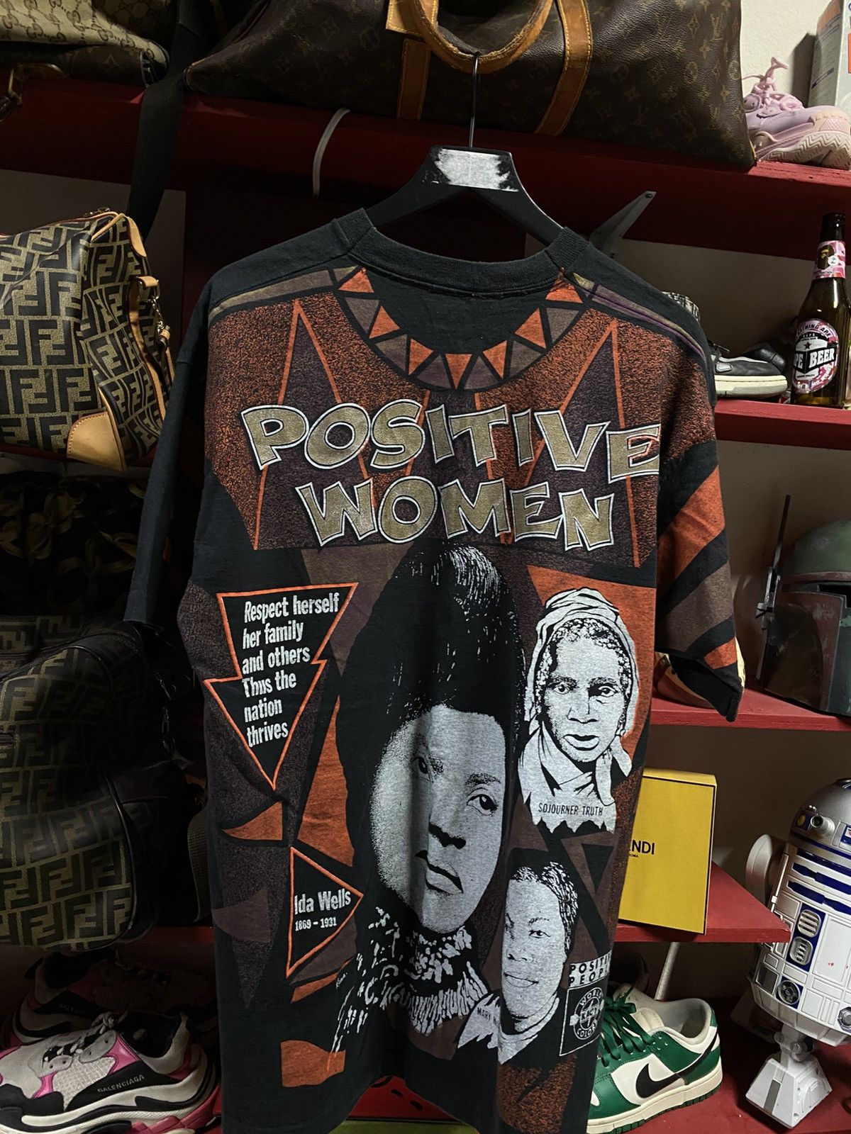 Vintage Vintage 90’s Positive Women Black History Month Tee Shirt XL Size US XL / EU 56 / 4 - 5 Thumbnail