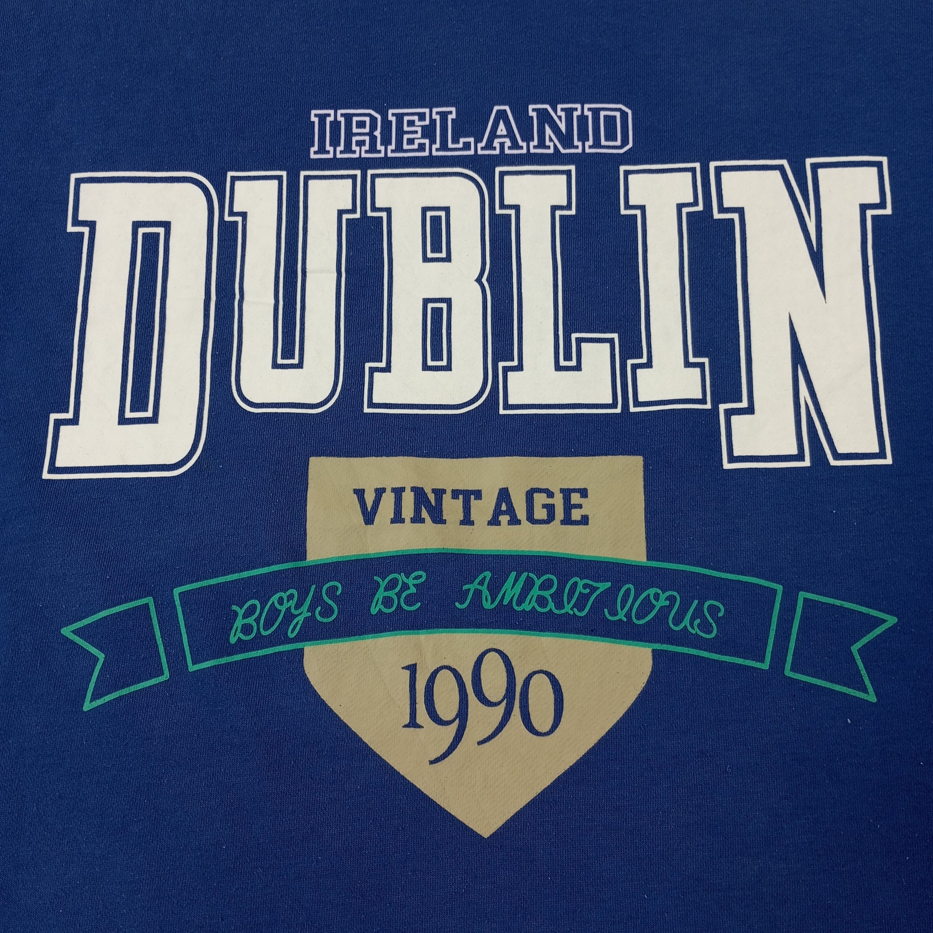 Vintage Ireland Dublin Streetwear Sweatshirt c240n1 Size US XL / EU 56 / 4 - 2 Thumbnail